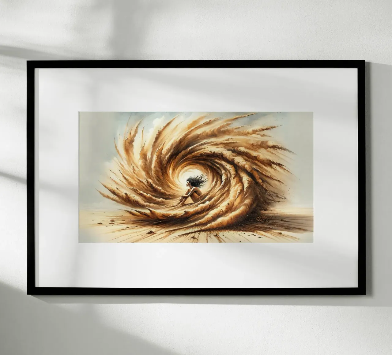 Die Umarmung des Wüstensturms Poster von Chromatic Fusion Studio