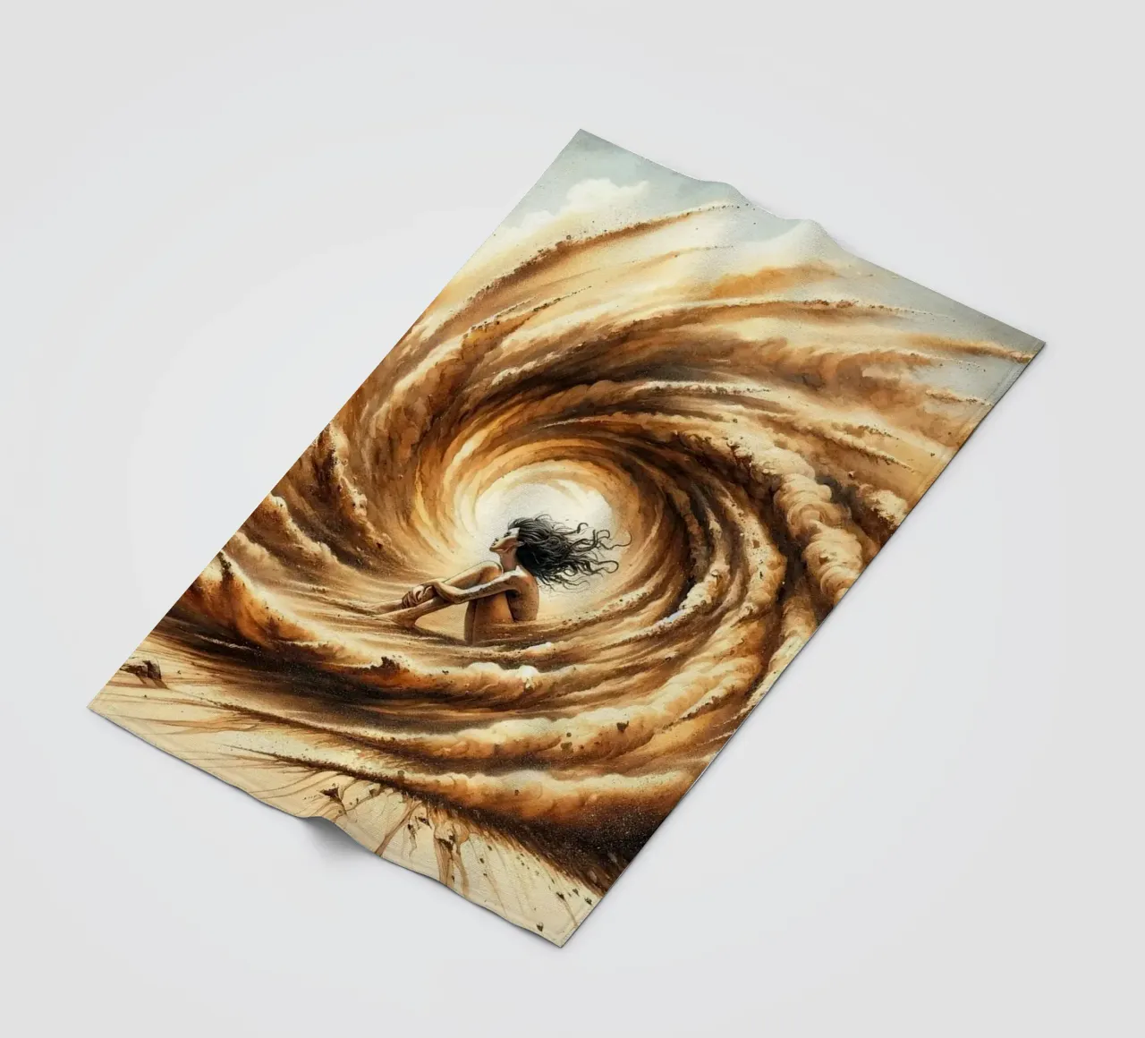 L'abbraccio della tempesta del deserto coperta in pile da Chromatic Fusion Studio
