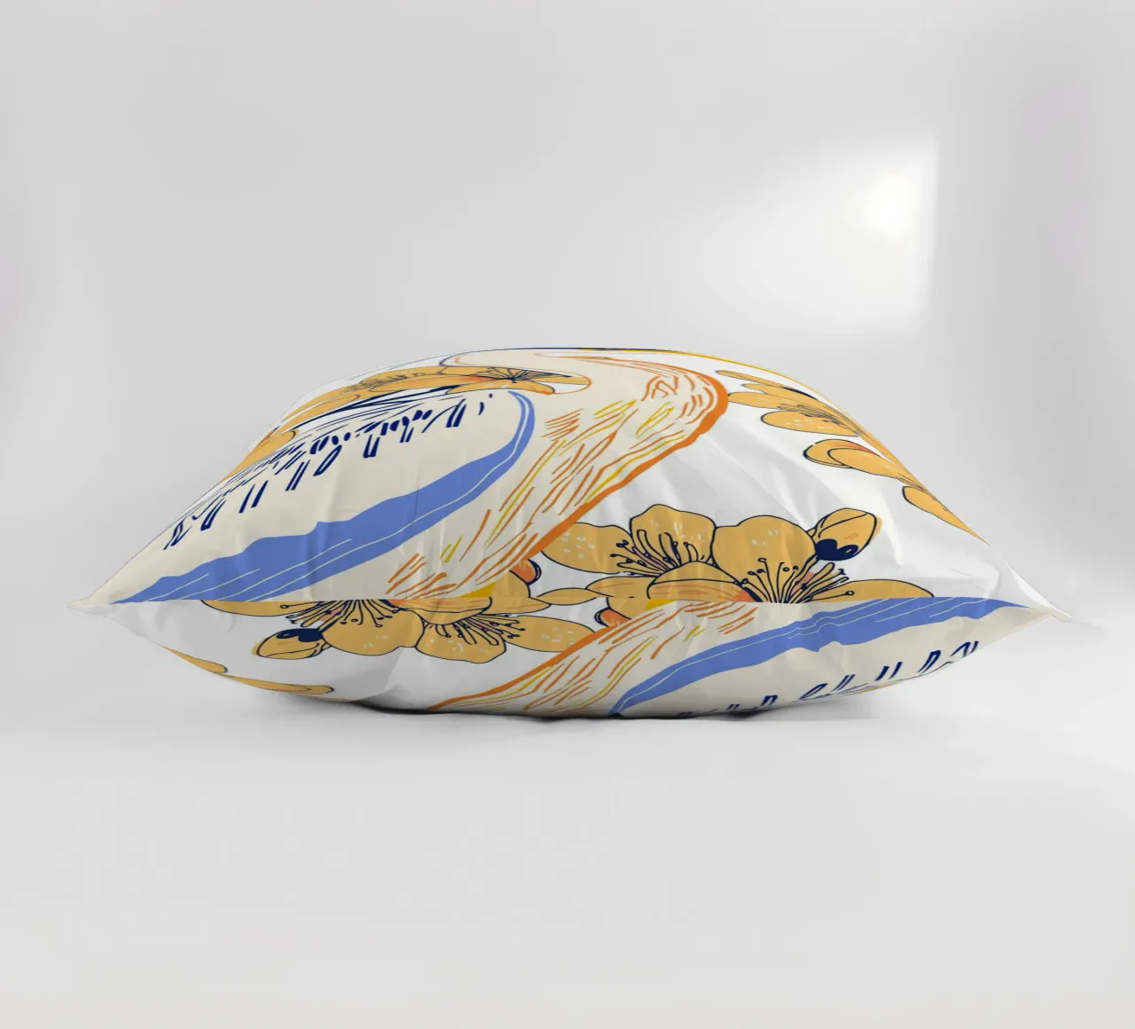 stylized heron cuscino da ramosashop
