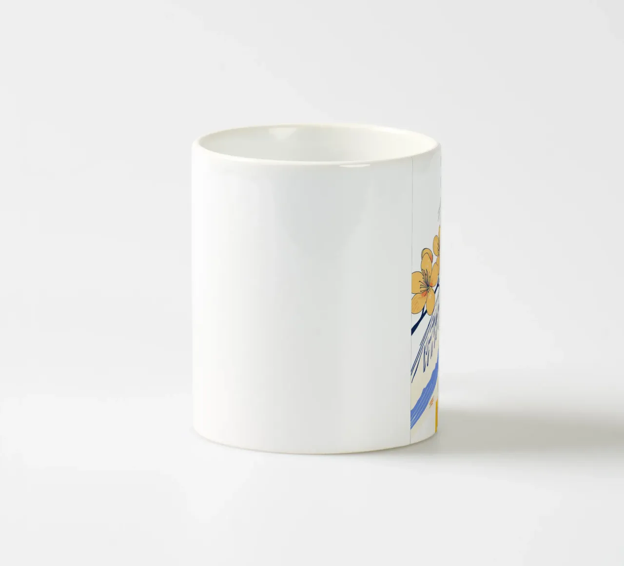 stylized heron tazza in ceramica da ramosashop