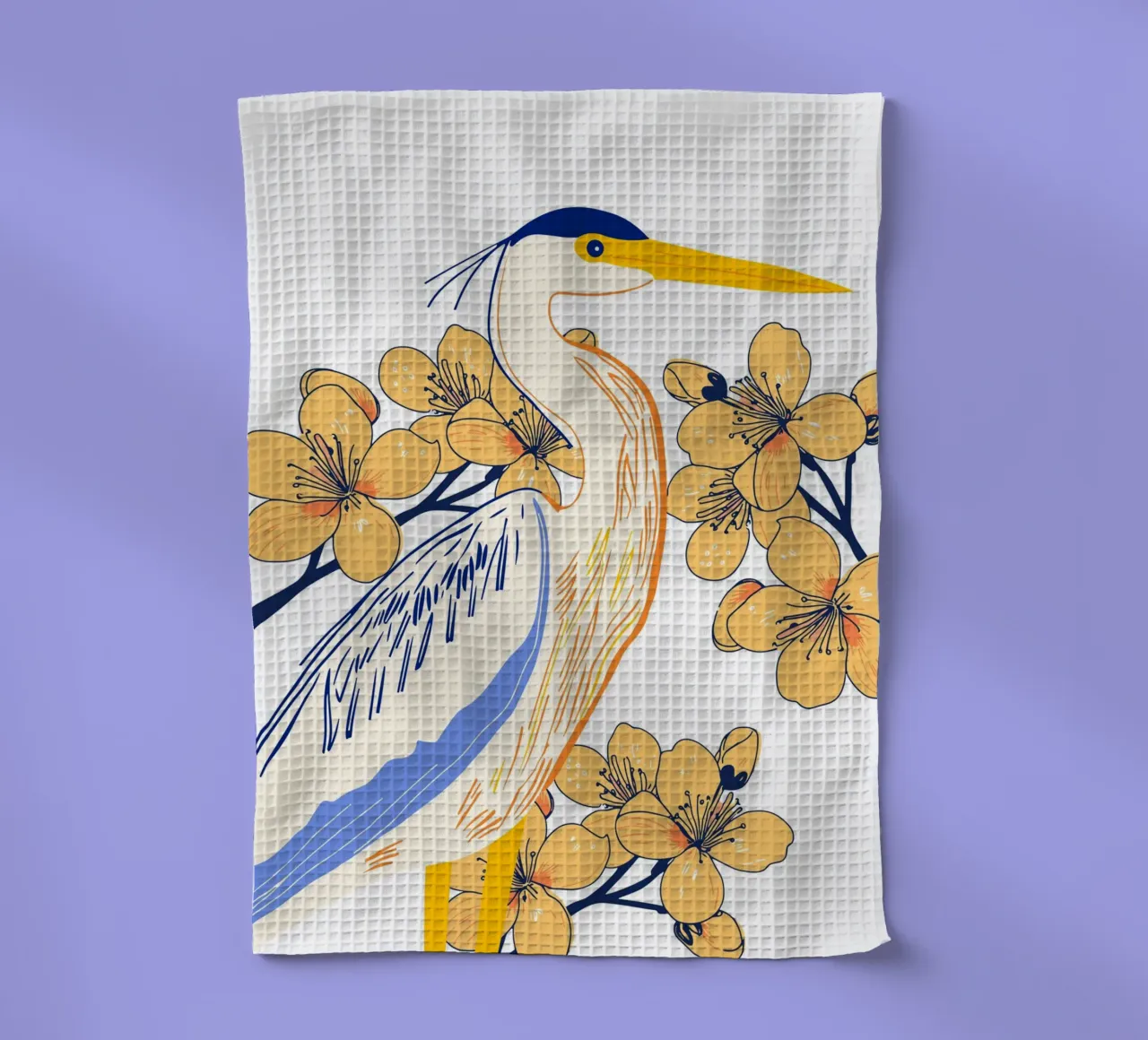 stylized heron canovaccio da cucina da ramosashop