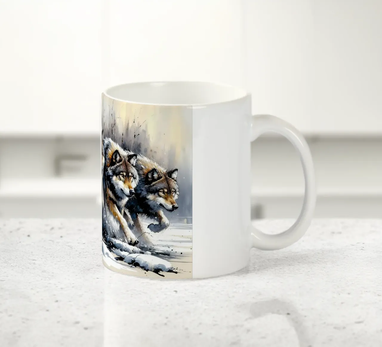 Echi nel gelo tazza in ceramica da Chromatic Fusion Studio