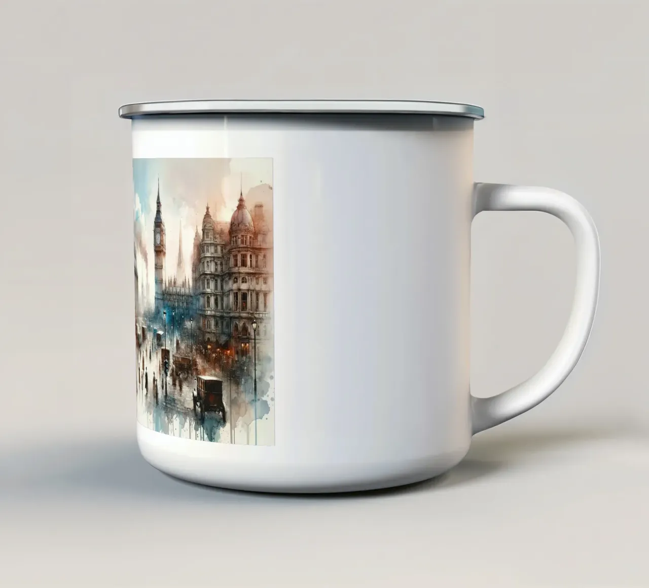 Echi della storia tazza in smalto da Chromatic Fusion Studio
