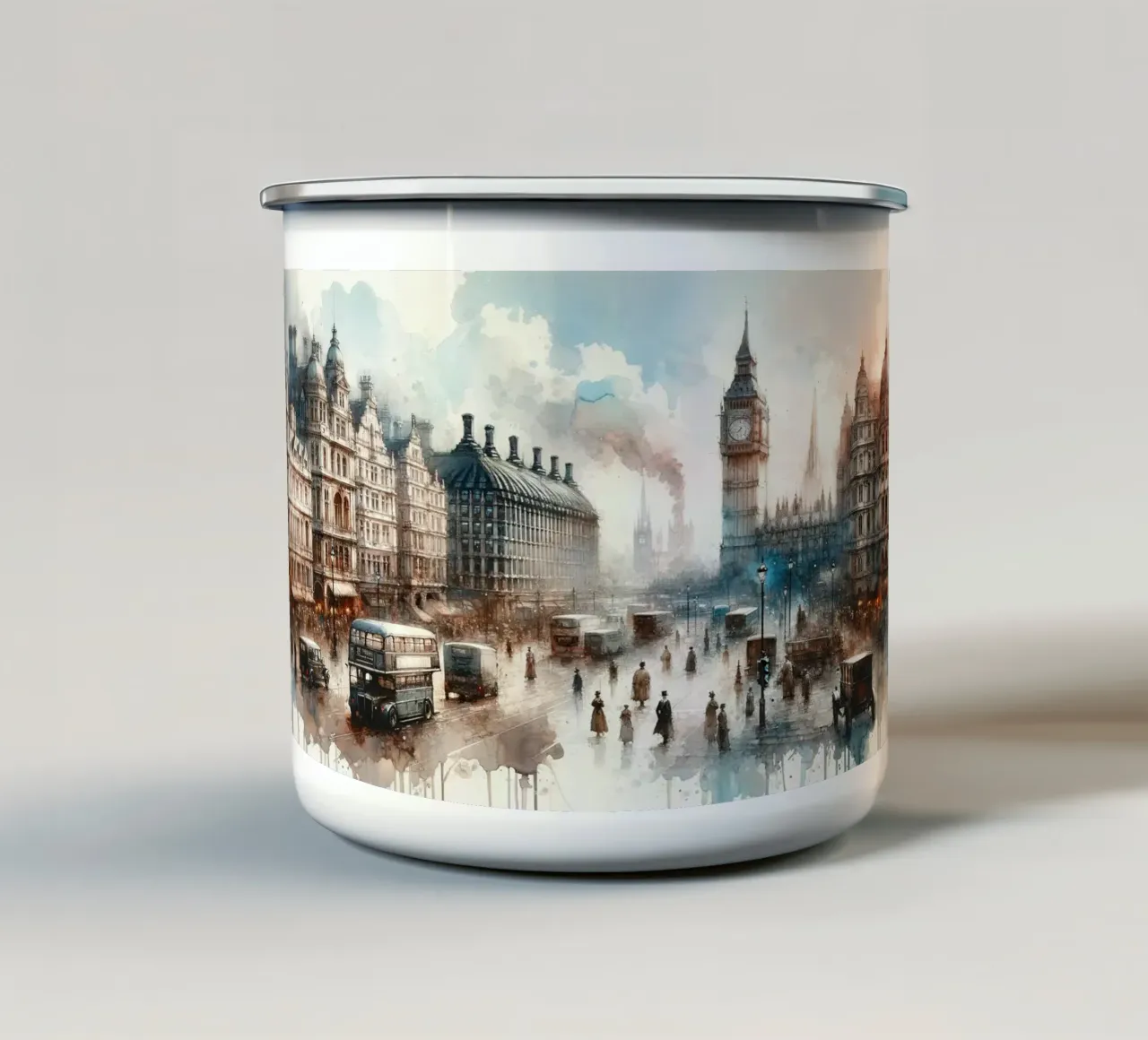 Echi della storia tazza in smalto da Chromatic Fusion Studio