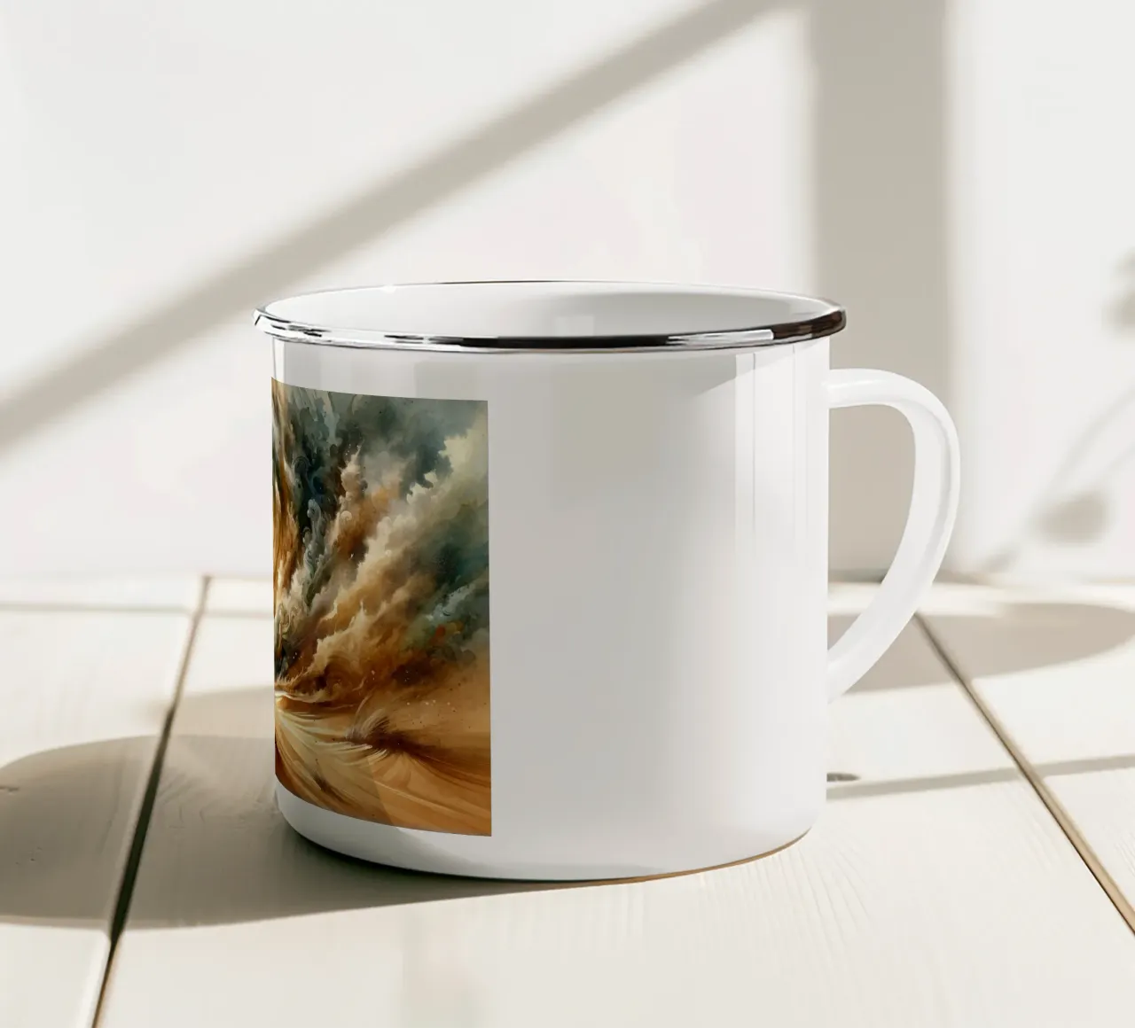 Incanto del deserto Gale tazza in smalto da Chromatic Fusion Studio
