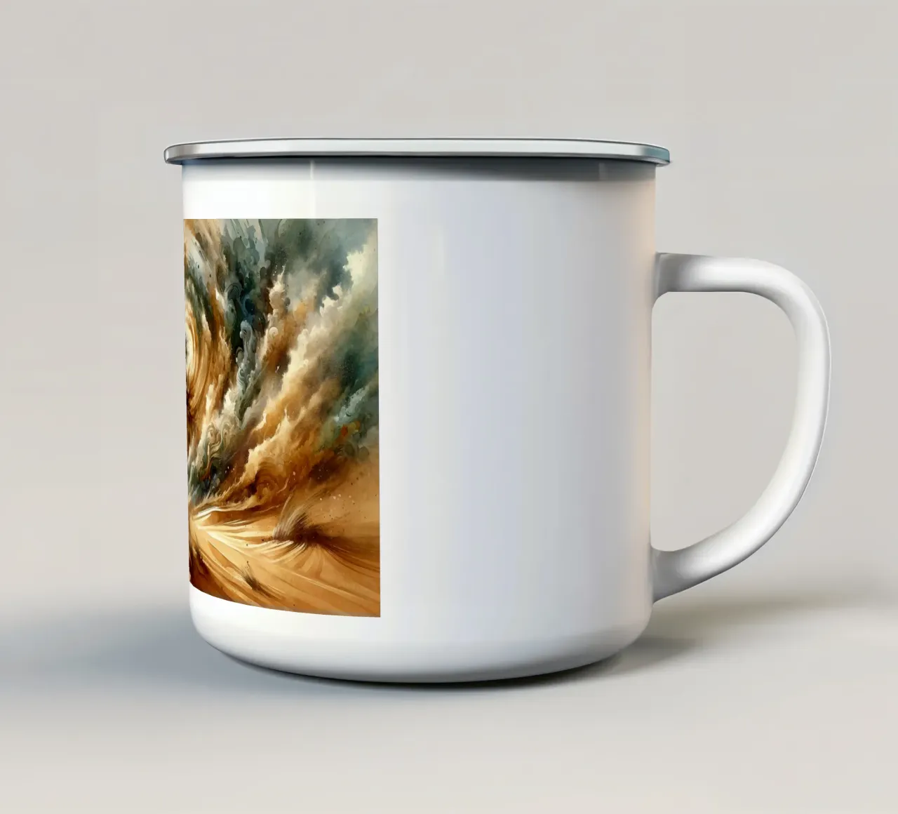 Incanto del deserto Gale tazza in smalto da Chromatic Fusion Studio