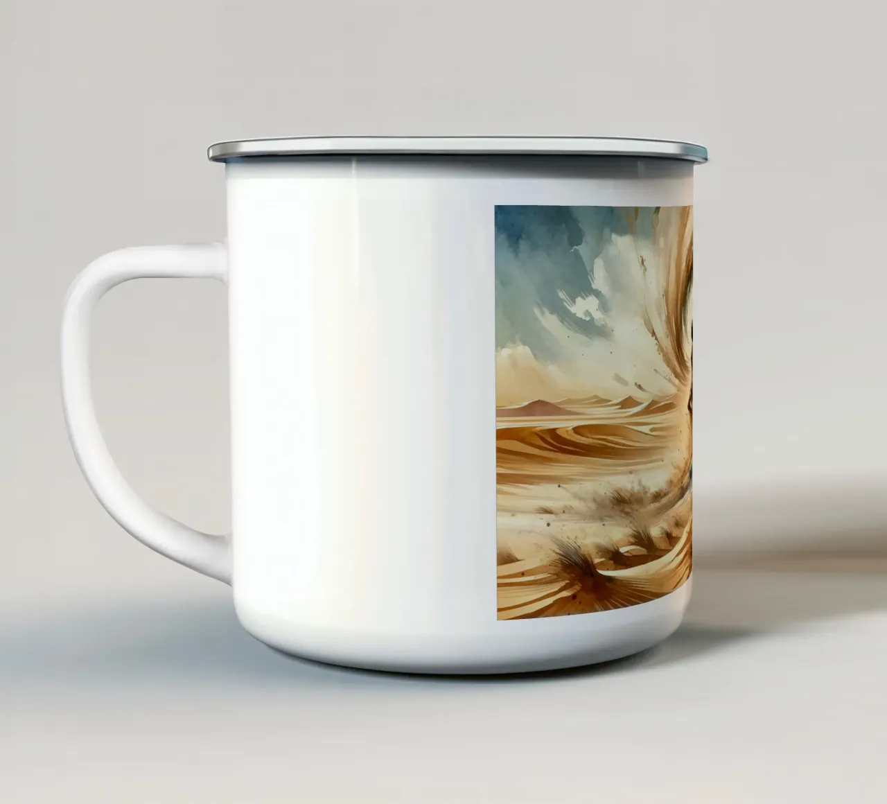 Incanto del deserto Gale tazza in smalto da Chromatic Fusion Studio