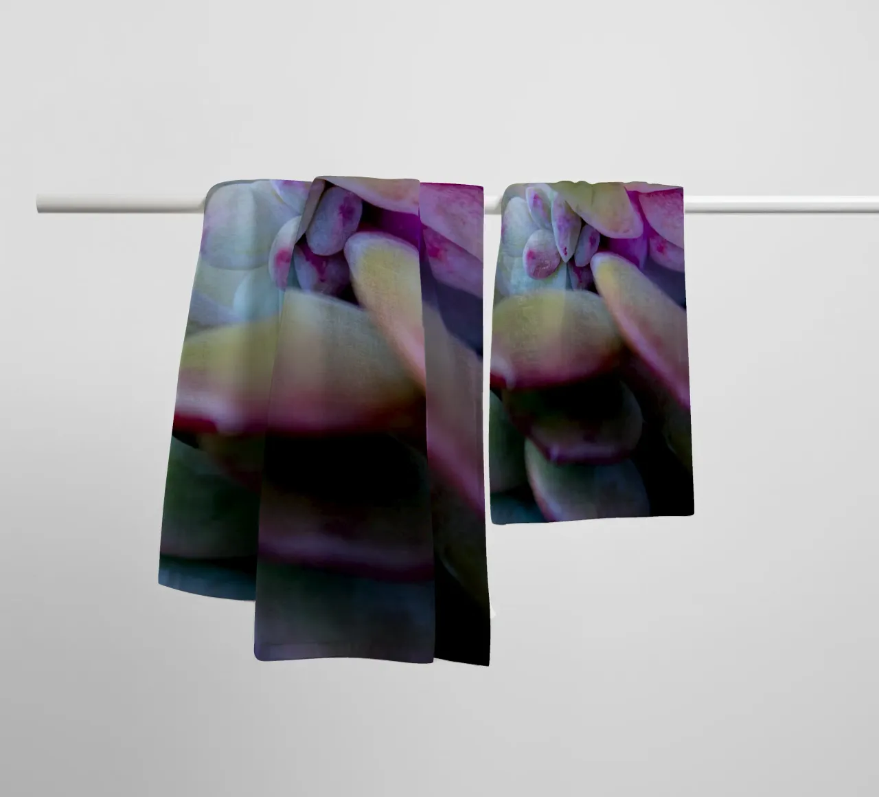 Succulent detail towel by Teresa André