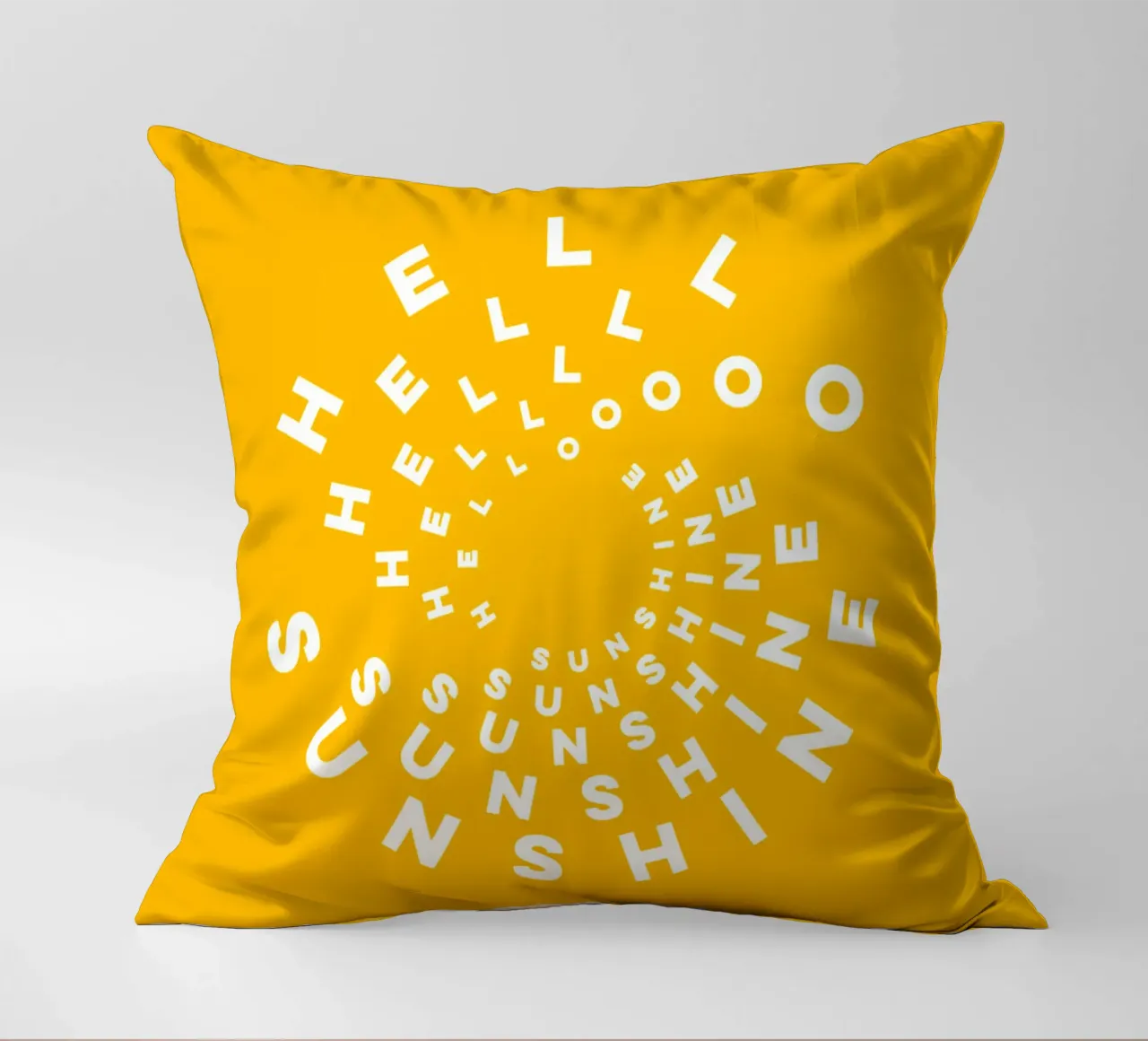 CIAO GIALLO SOLE cuscino da Dominique Vari Words