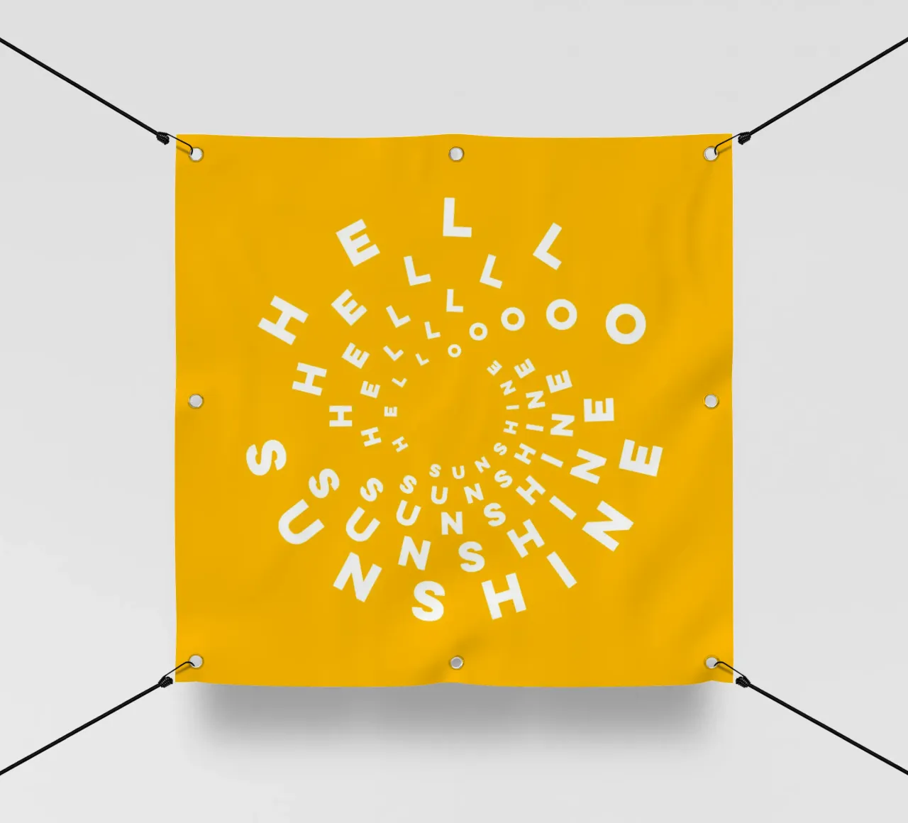 CIAO GIALLO SOLE telo in pvc da Dominique Vari Words