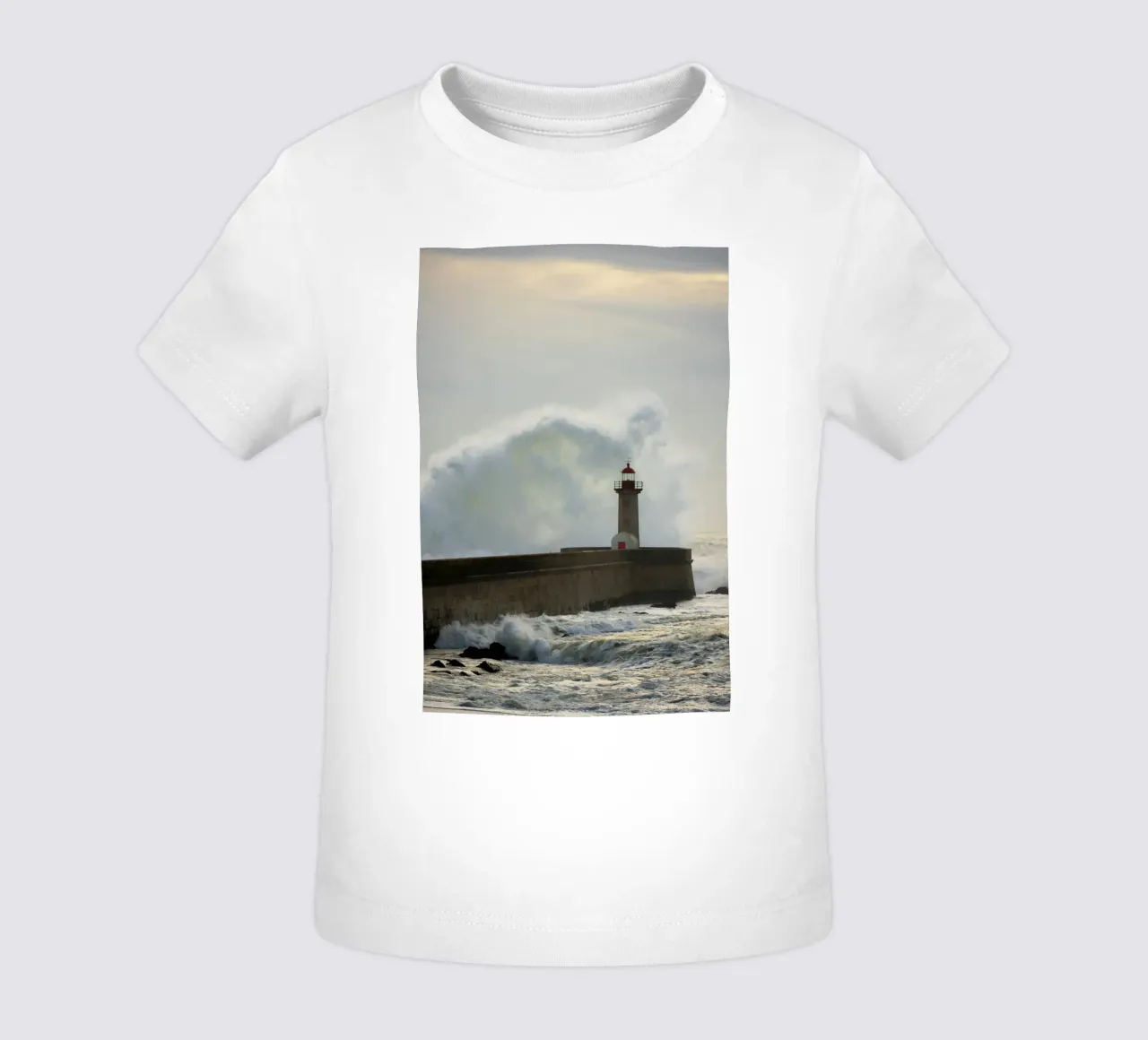 Faro sull'oceano maglietta neonato da Teresa André
