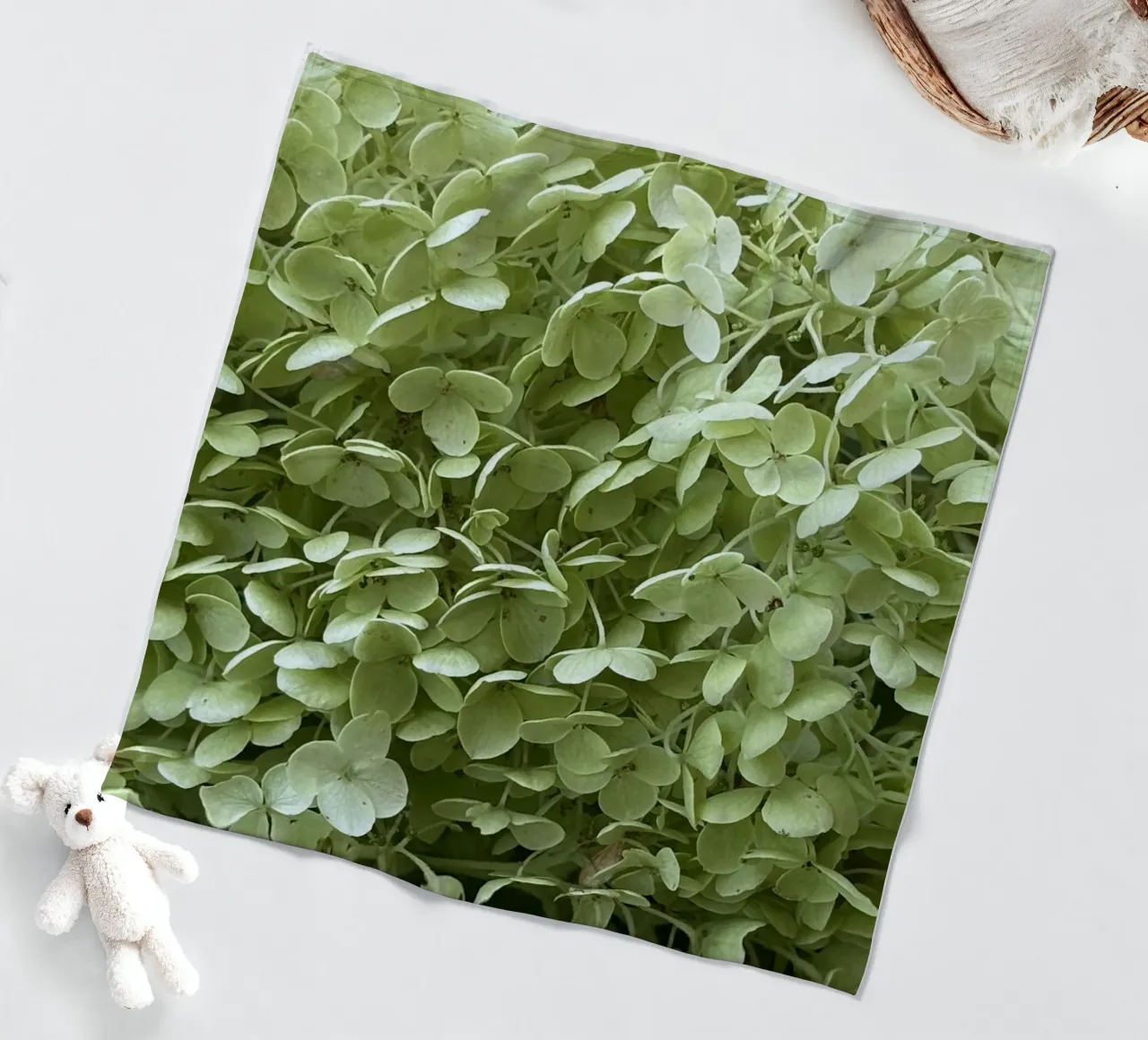Hortensie Fleecedecke von Estelle Création