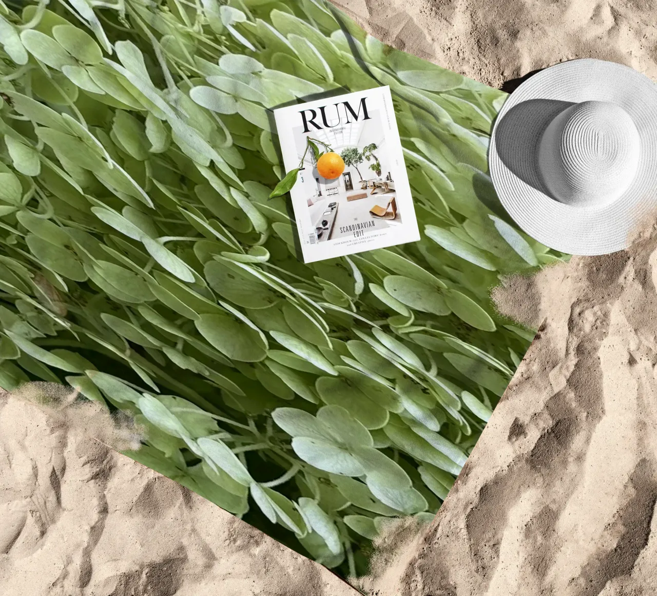 Hortensia strandhanddoek van Estelle Création