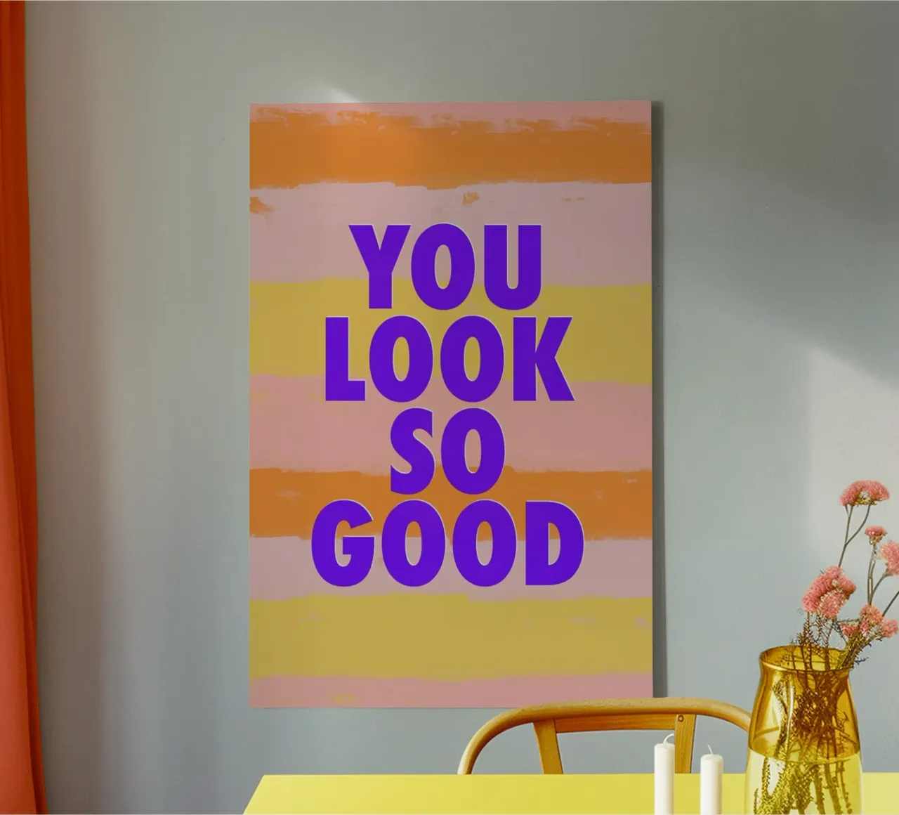 Looking Good canvas met Baklijst van Galaxy Eyes