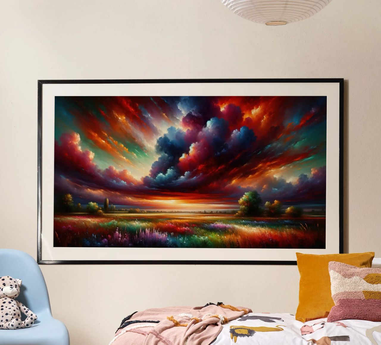Acuarela Paisaje colorido poster de Chromatic Fusion Studio