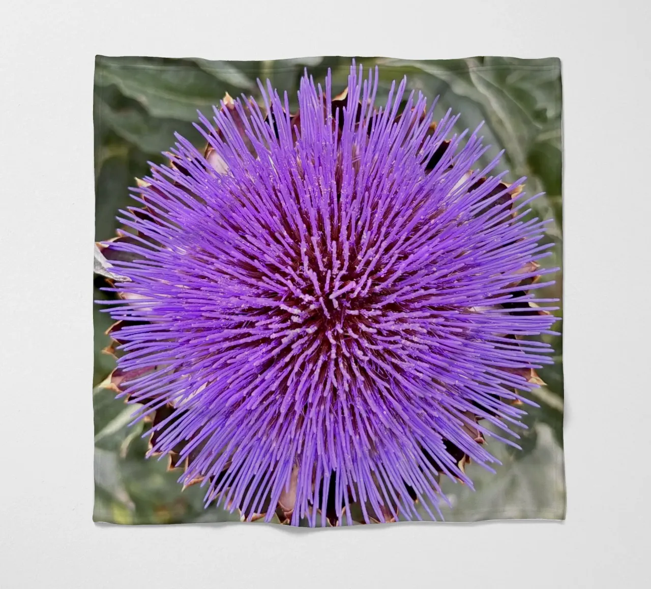 Flower fleece blanket by Estelle Création