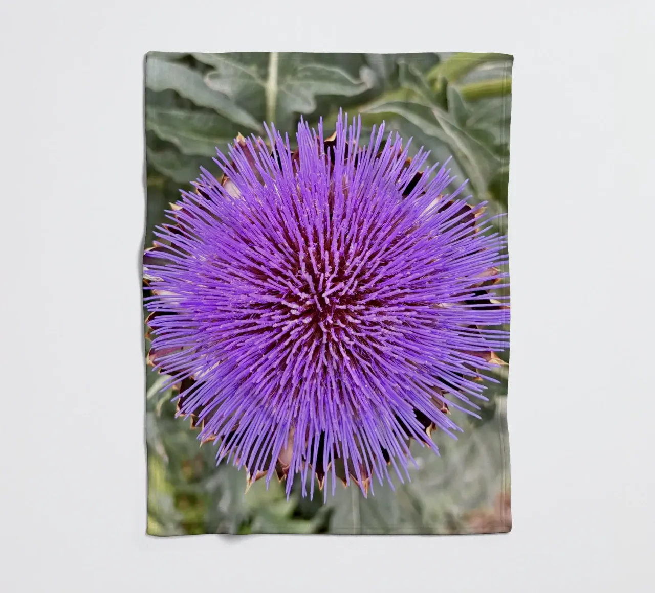 Flower fleece blanket by Estelle Création