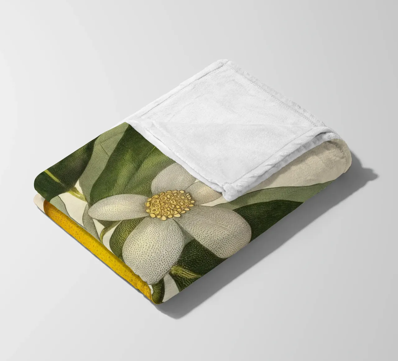 Limone e fiori Retro Vintage Botanico Boho Frutta Tropicale coperta in pile da Gentle Echoes Art