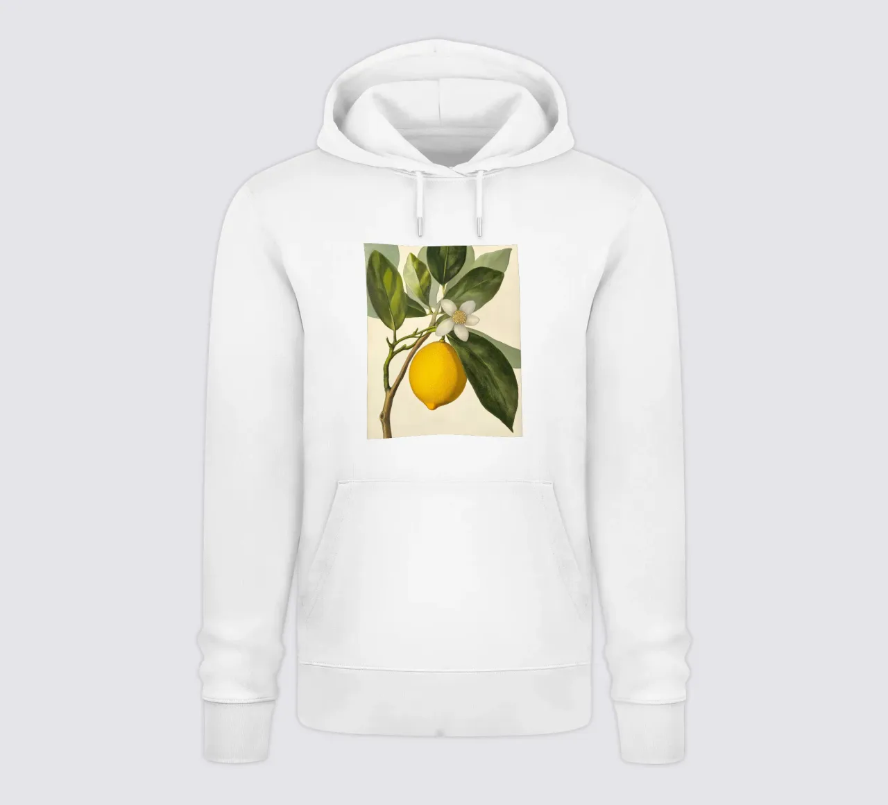 Limone e fiori Retro Vintage Botanico Boho Frutta Tropicale felpa con cappuccio da Gentle Echoes Art