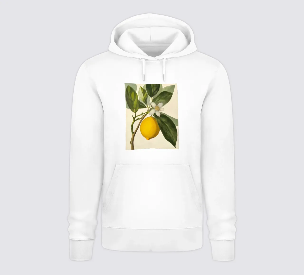 Limone e fiori Retro Vintage Botanico Boho Frutta Tropicale felpa con cappuccio da Gentle Echoes Art