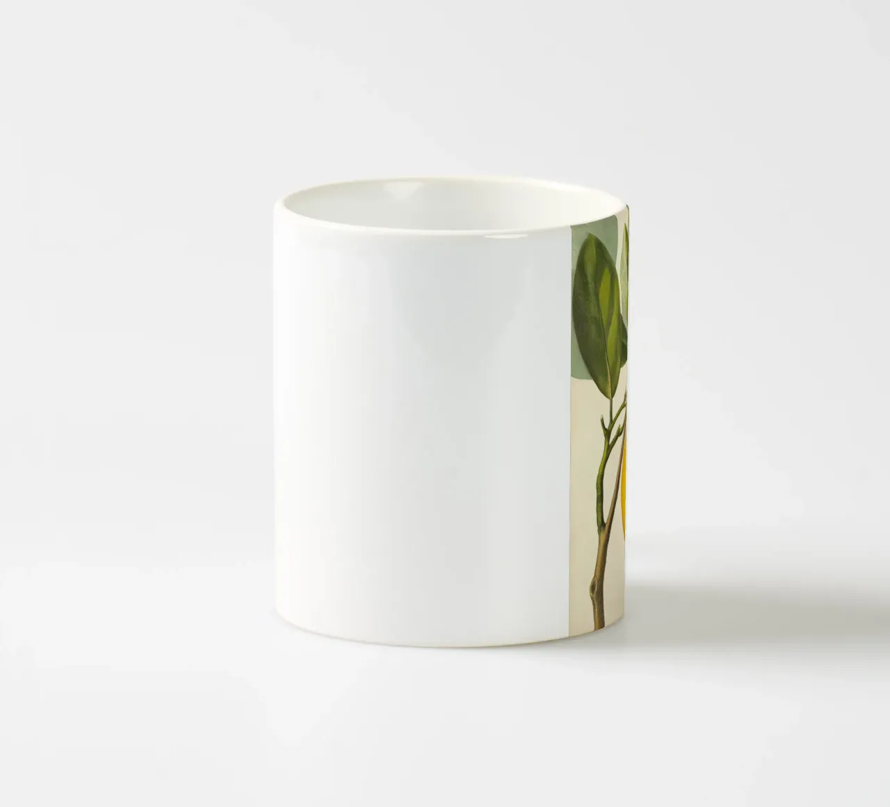 Limone e fiori Retro Vintage Botanico Boho Frutta Tropicale tazza in ceramica da Gentle Echoes Art