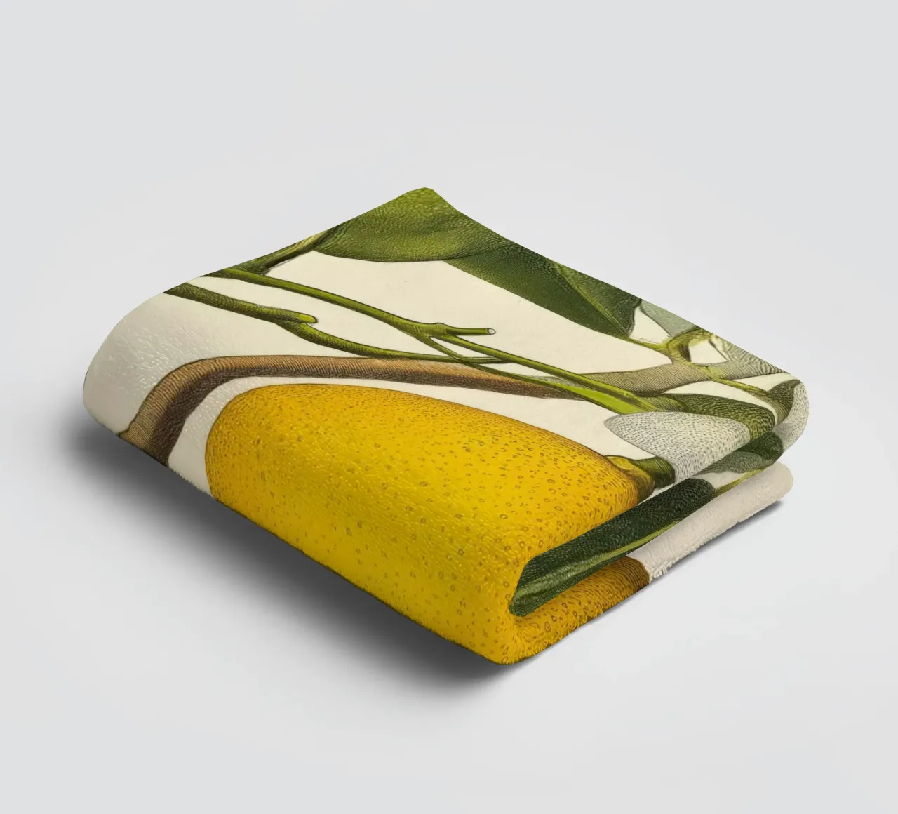Limone e fiori Retro Vintage Botanico Boho Frutta Tropicale asciugamano da bagno da Gentle Echoes Art