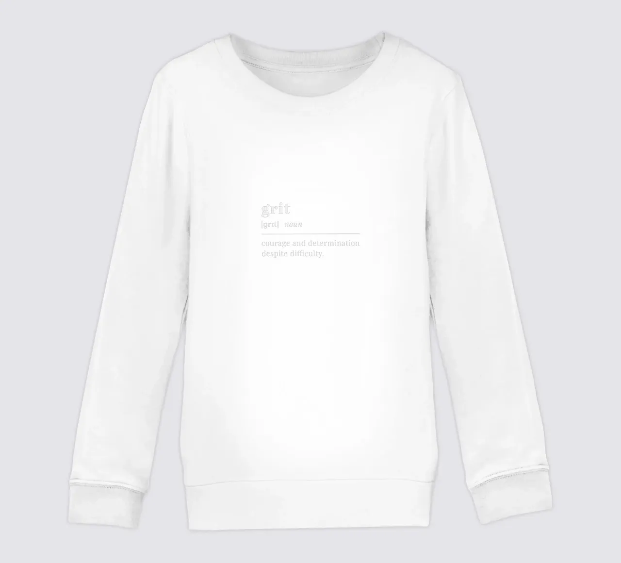 grit (white text) felpa bambino da pilotpegasus
