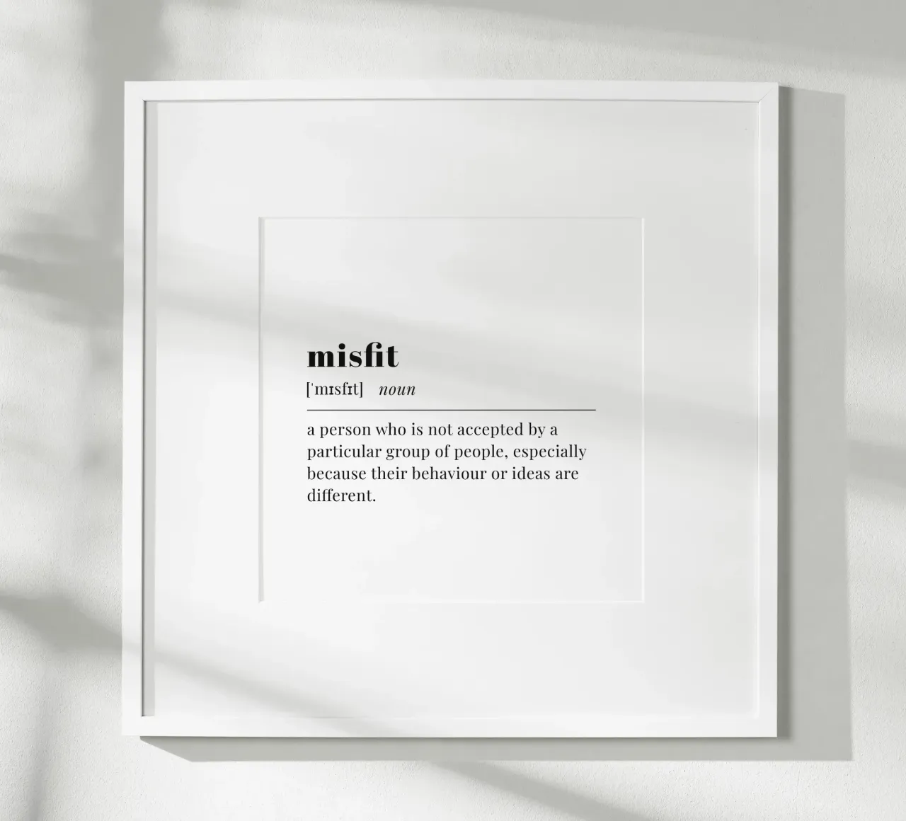 misfit poster con telaio in legno da pilotpegasus
