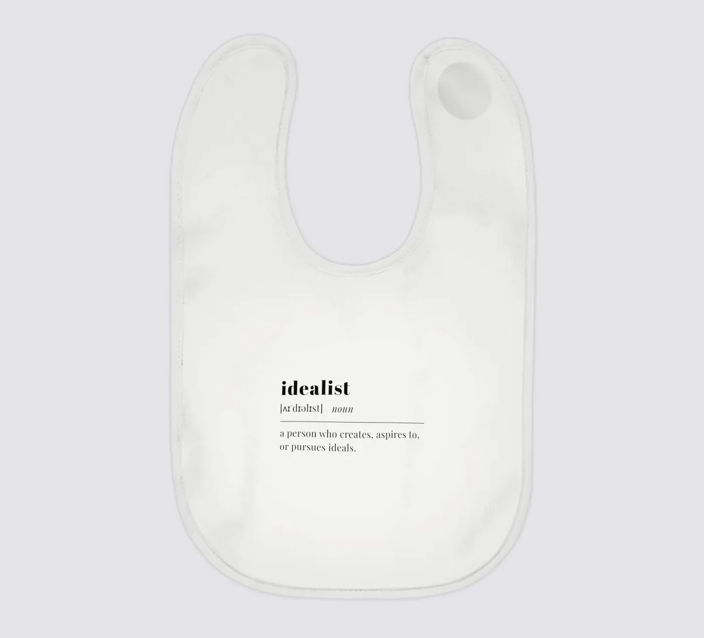 idealist baby bib by pilotpegasus