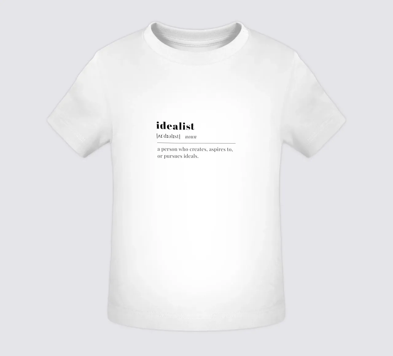 idealist maglietta neonato da pilotpegasus