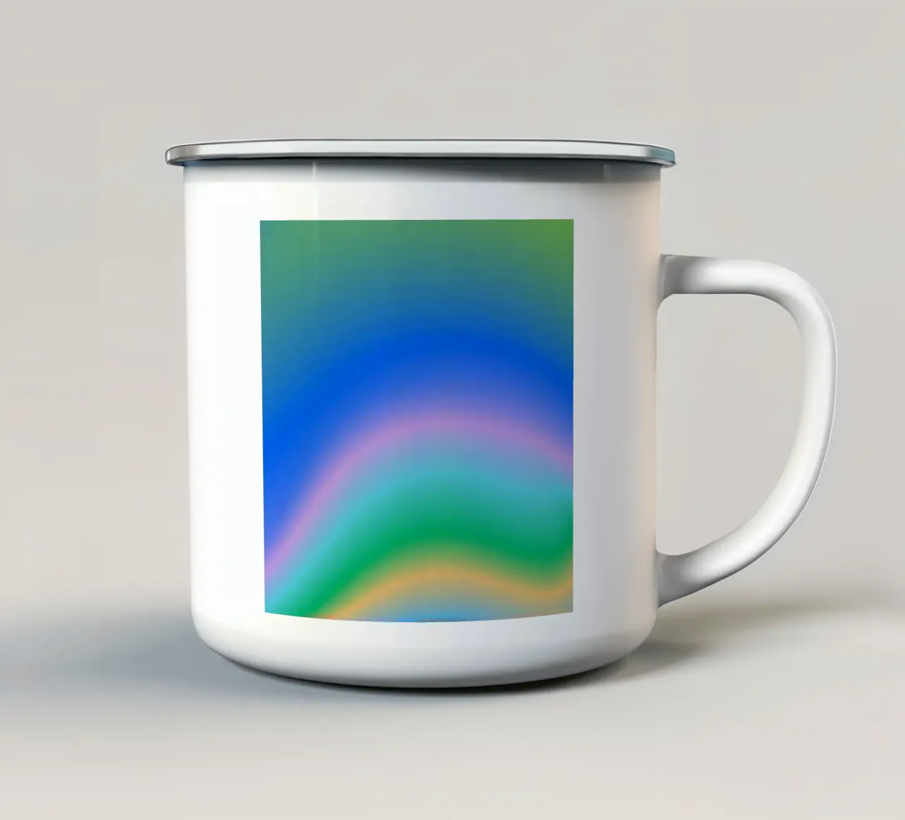 LIFE IS INFINITE tazza in smalto da ÂME LIBRE STUDIO