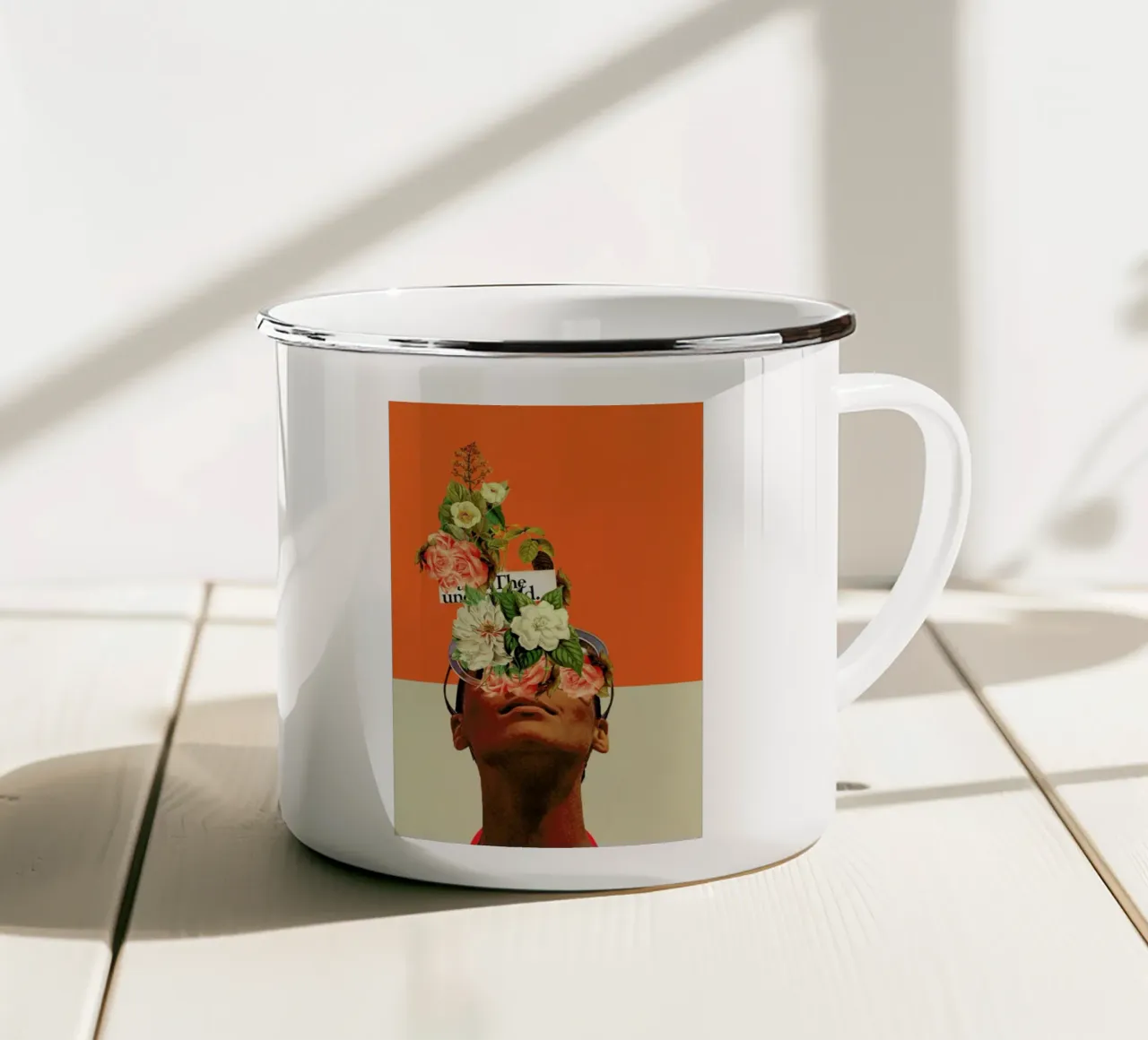 The Unexpected Emaille Tasse von Frank Moth