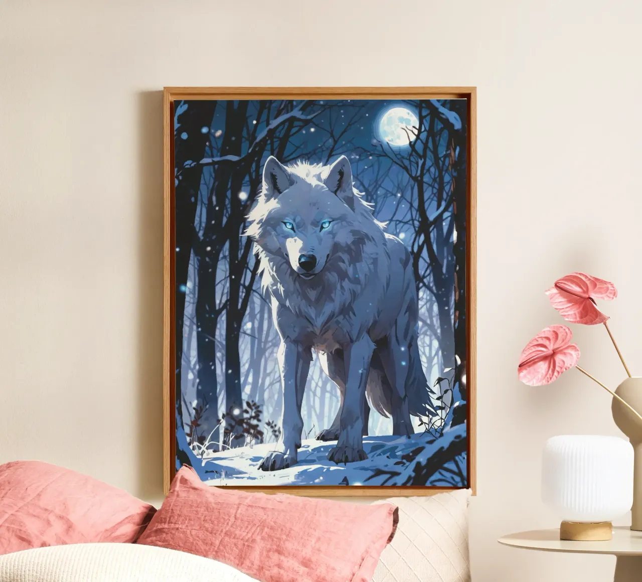 Majesty of the Snow canvas with Floater frame by artdesign1985