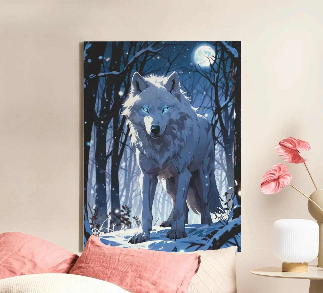 Majesty of the Snow canvas with Floater frame by artdesign1985