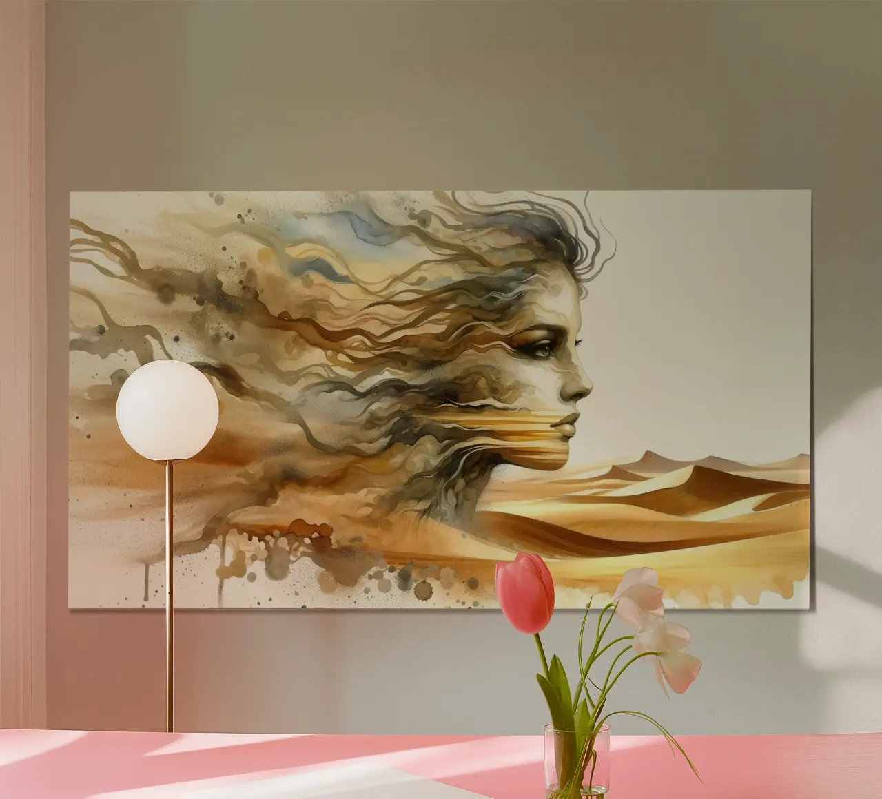 Das Flüstern des Wüstenwindes Poster von Chromatic Fusion Studio