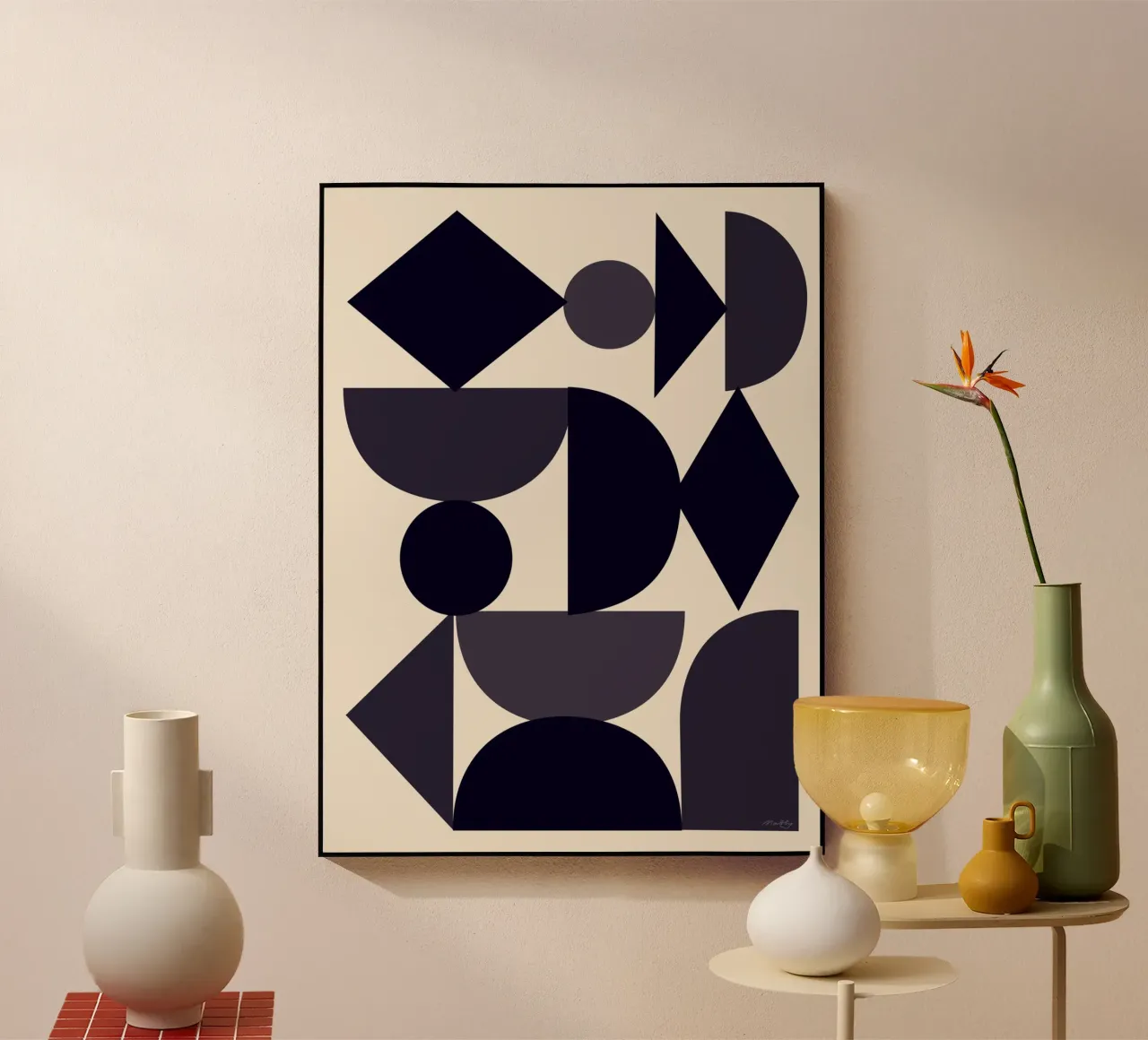 Construct Black acrylic glass by Seed & Signal
