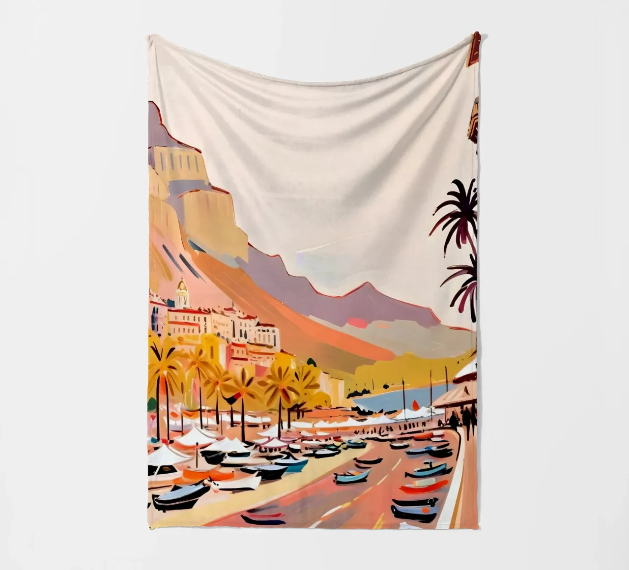 Monte Carlo Romance fleece blanket by 83oranges