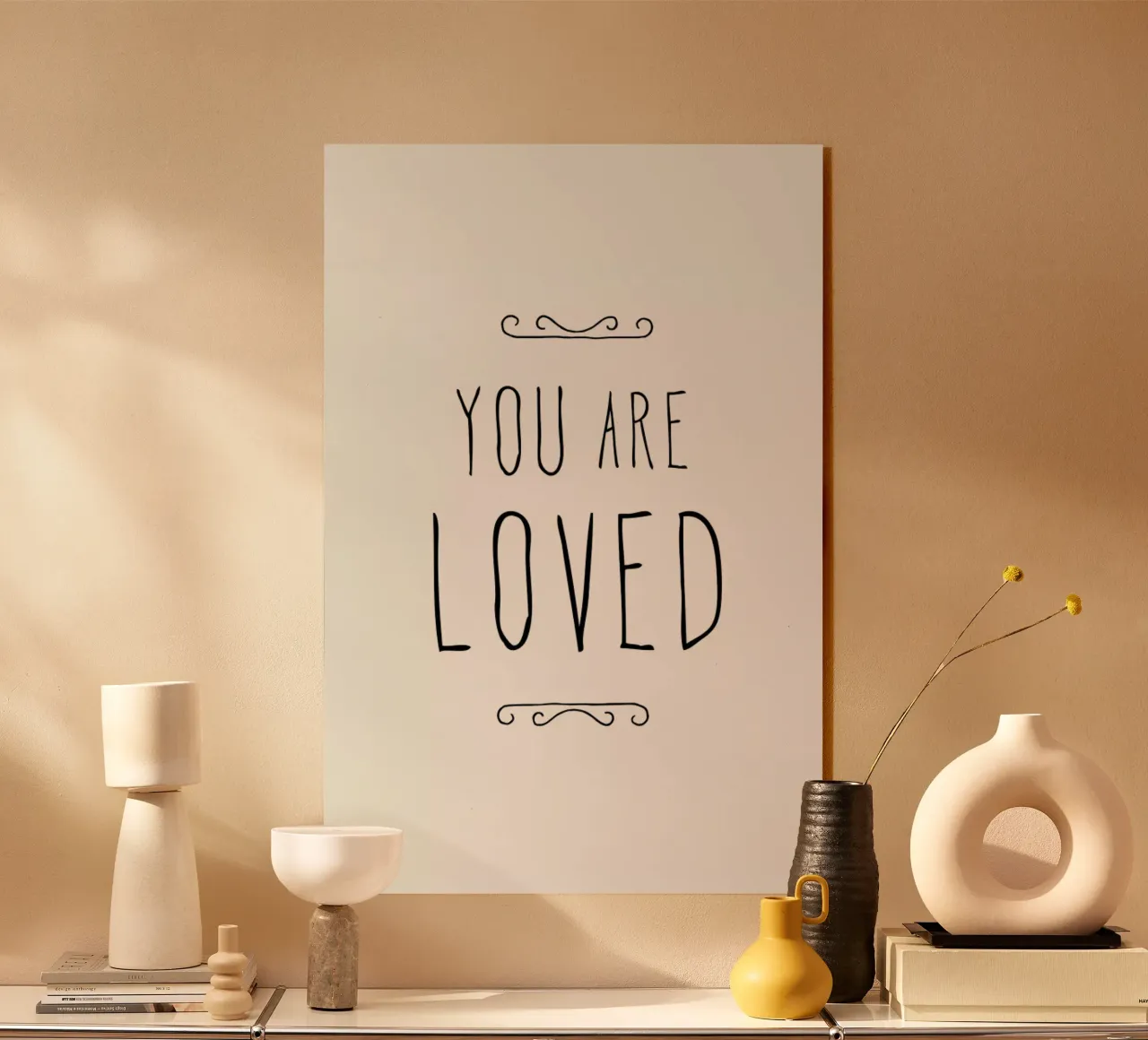 You Are Loved plexiglass da Mottos by Sinan Saydik