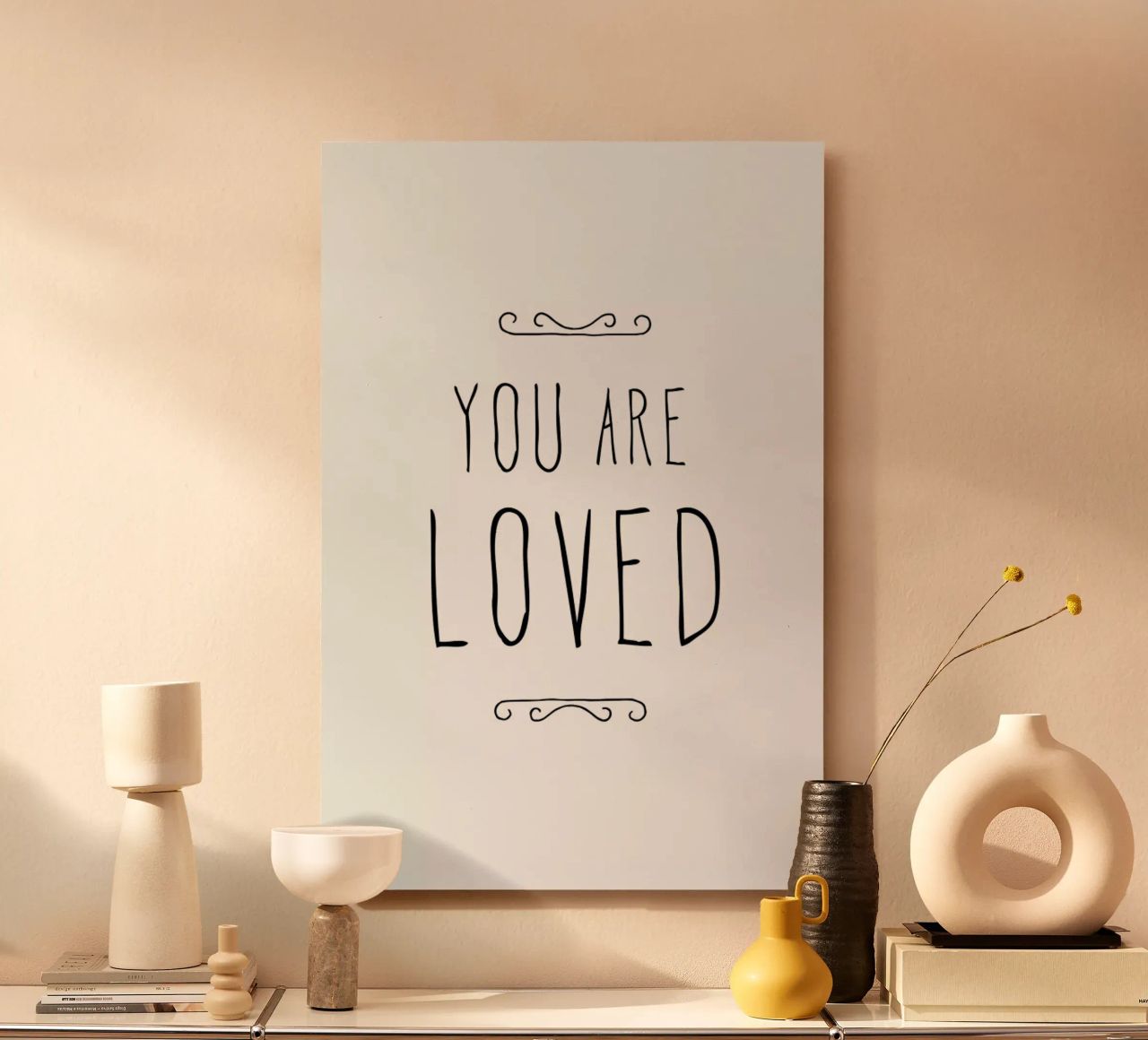 You Are Loved alluminio dibond da Mottos by Sinan Saydik