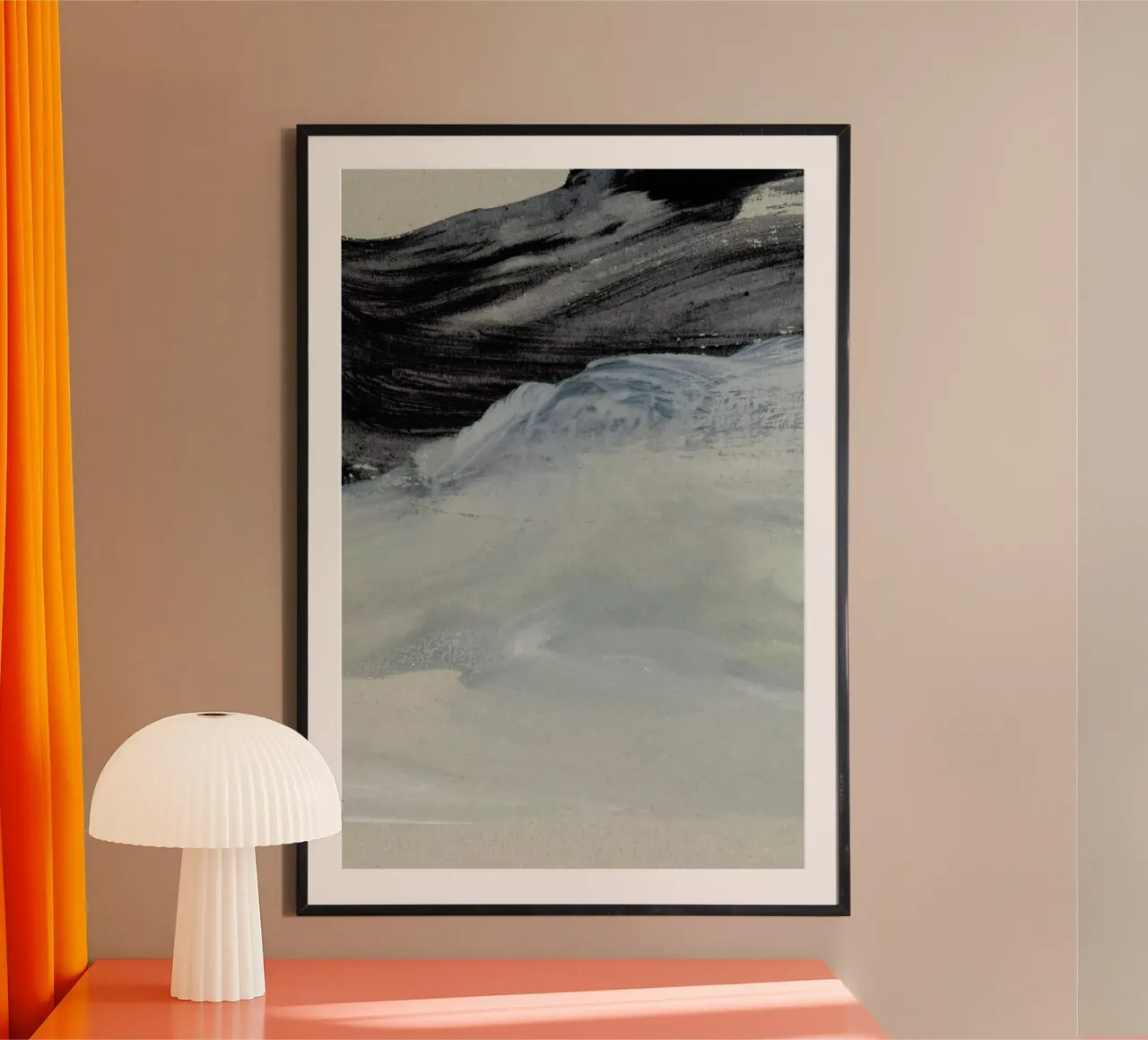 Minimal Brushstrokes 1 Poster von IRIS LEHNHARDT FINE ART