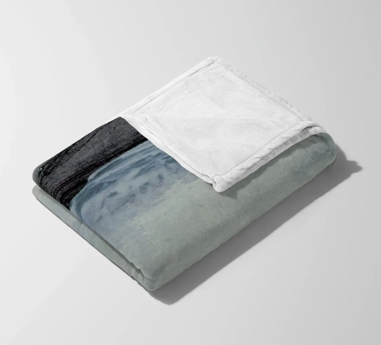 Minimal Brushstrokes 1 coperta in pile da IRIS LEHNHARDT FINE ART