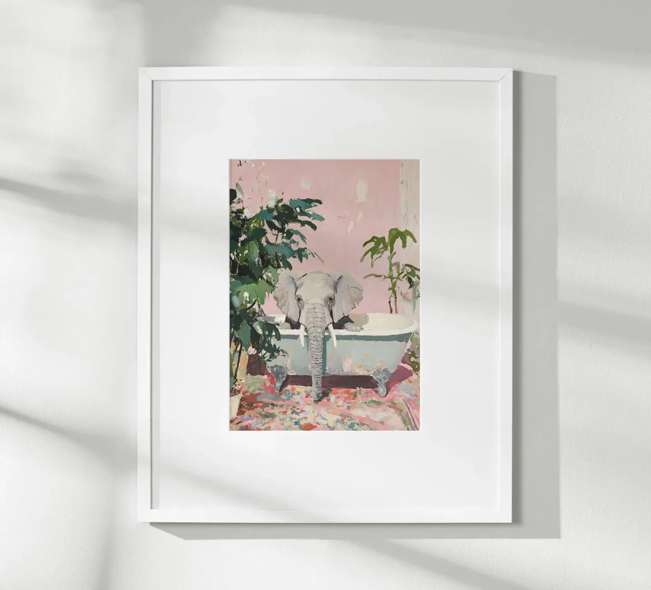 Fantasticheria sul bagno degli elefanti poster da ArtByNiki