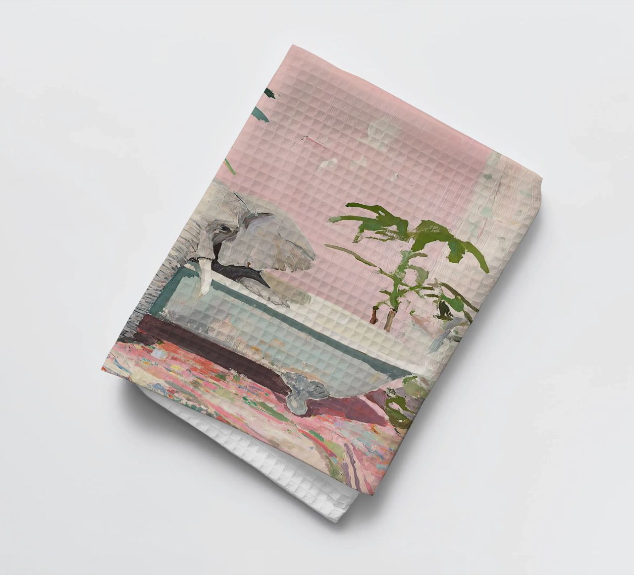 Eléphant Rêverie de bain torchon de ArtByNiki