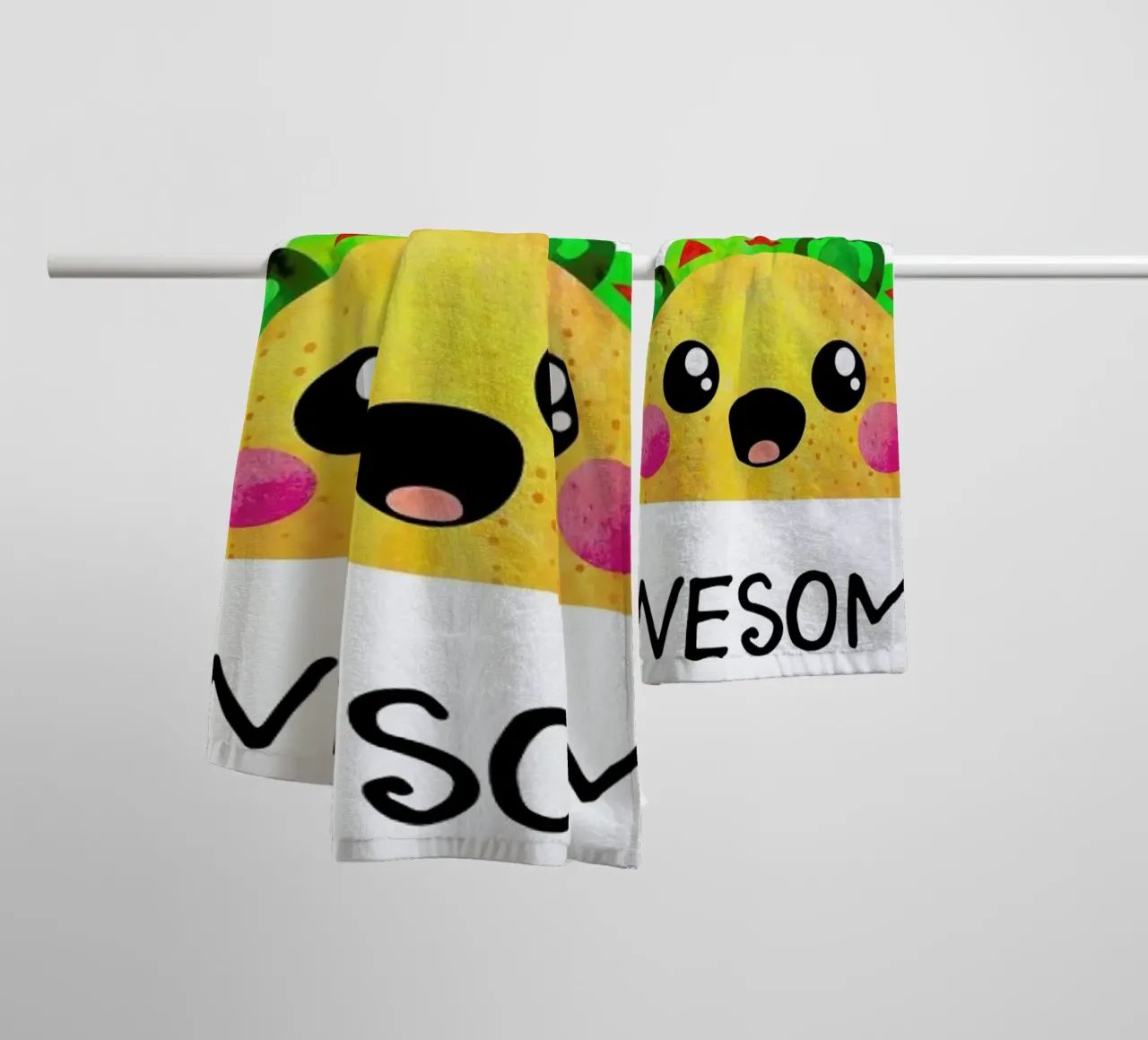 Taco Bout Awesome asciugamano da bagno da Elisabeth Fredriksson