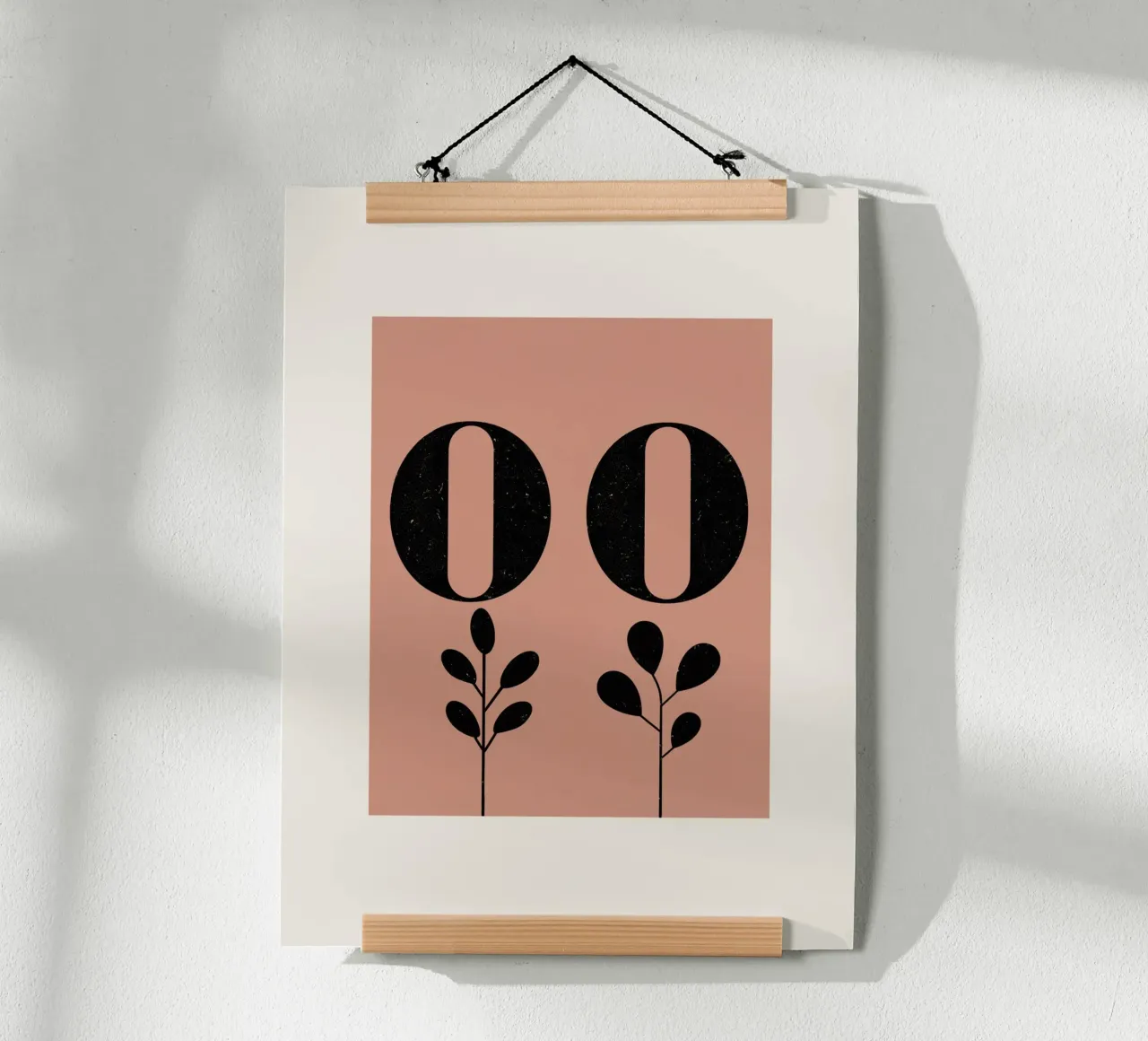 Zero Zero (Apricot) Poster von treechild