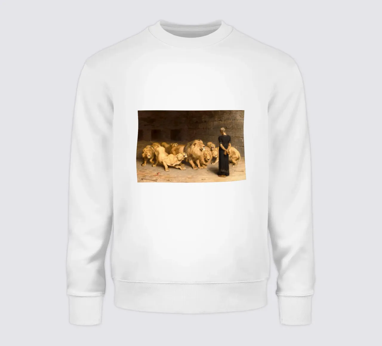 Briton Riviere - Daniel in de leeuwenkuil sweatshirt van Timeless Artworks