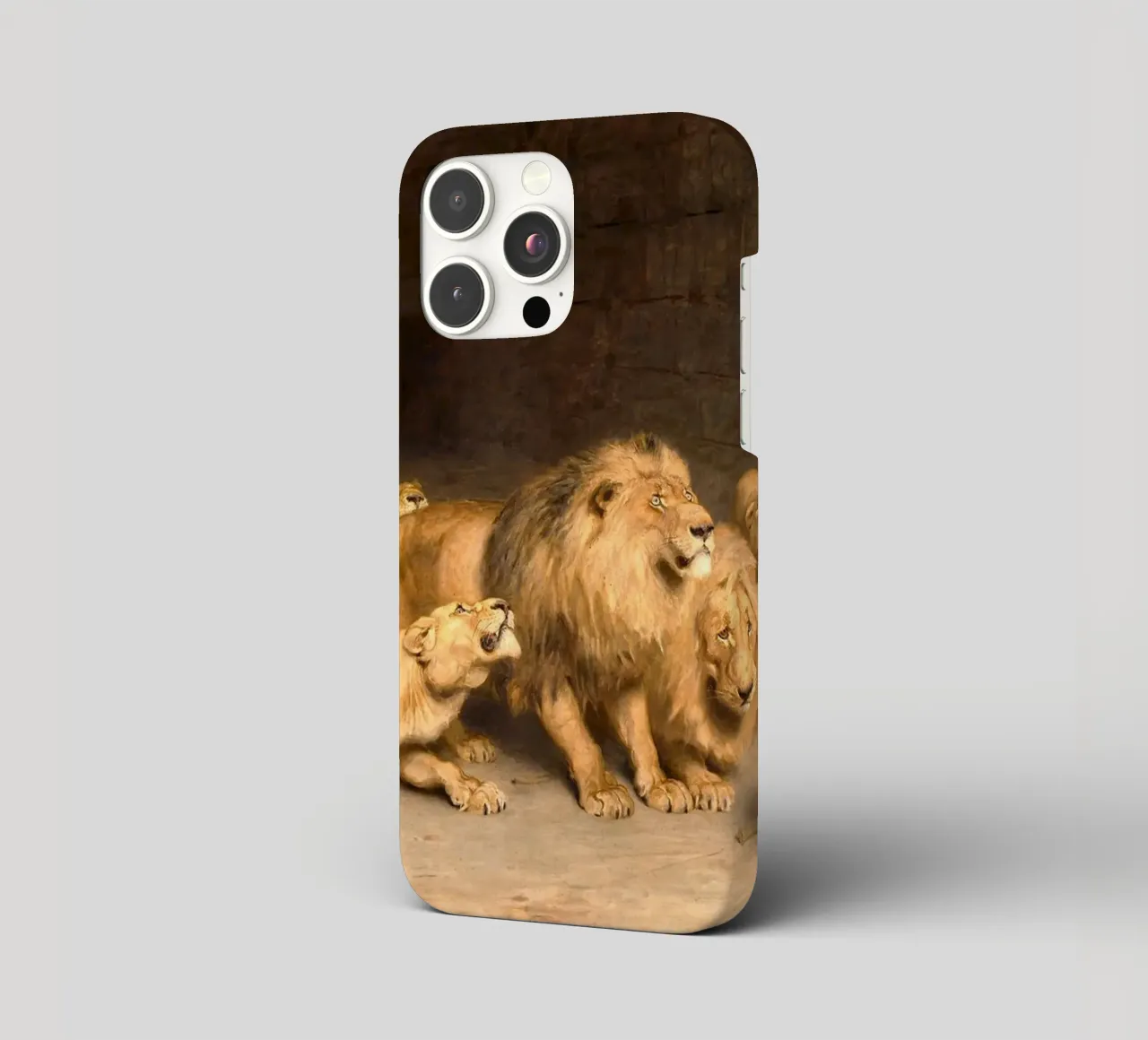 Briton Riviere - Daniel in de leeuwenkuil iphone hoesje van Timeless Artworks