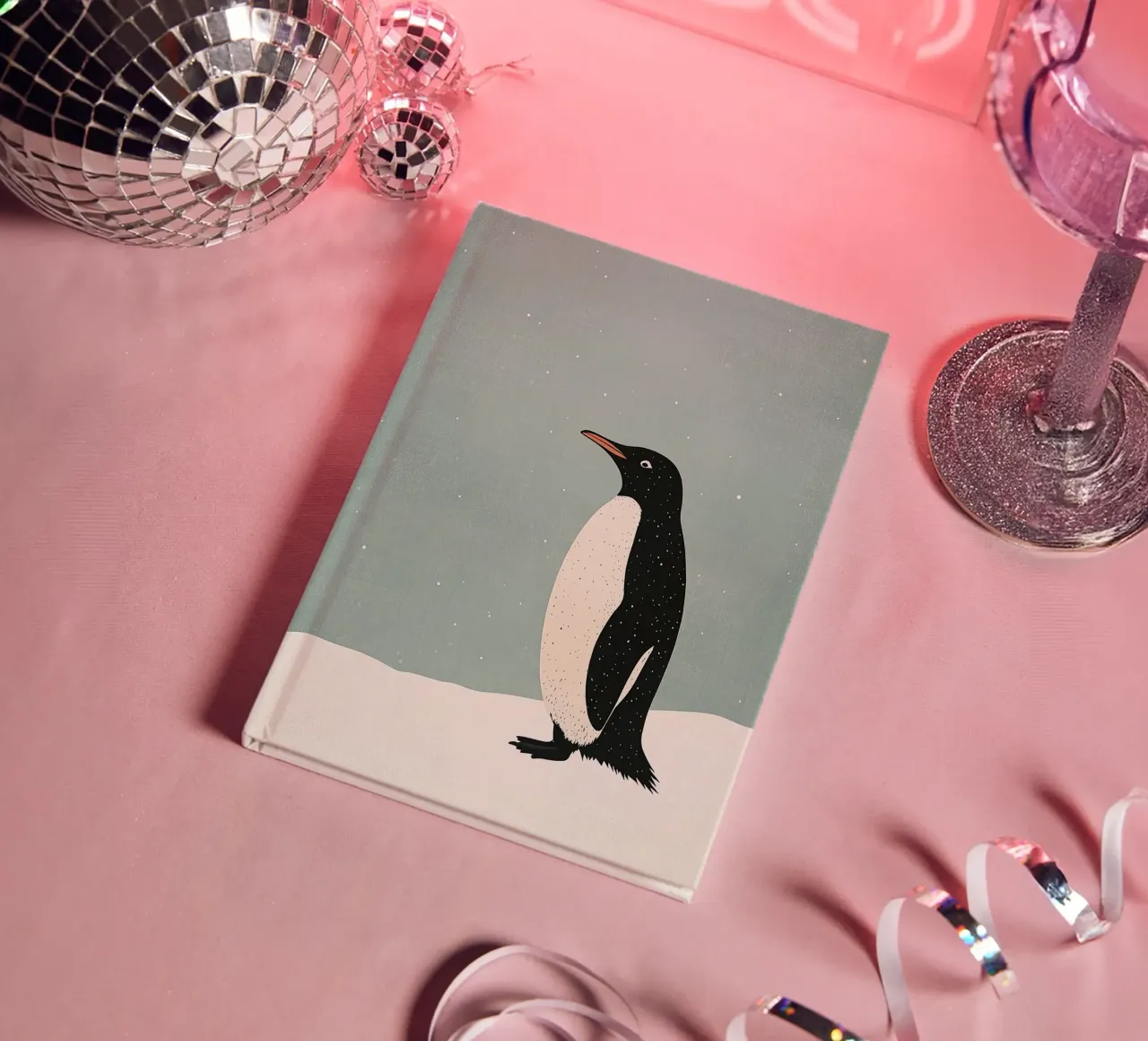 Pinguin notebook by Nikis Art Studio
