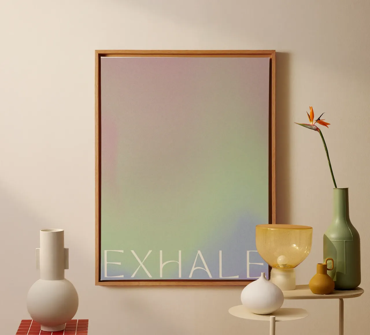 Exhale (Radiant Version) tela con Cornice a cassetta da treechild