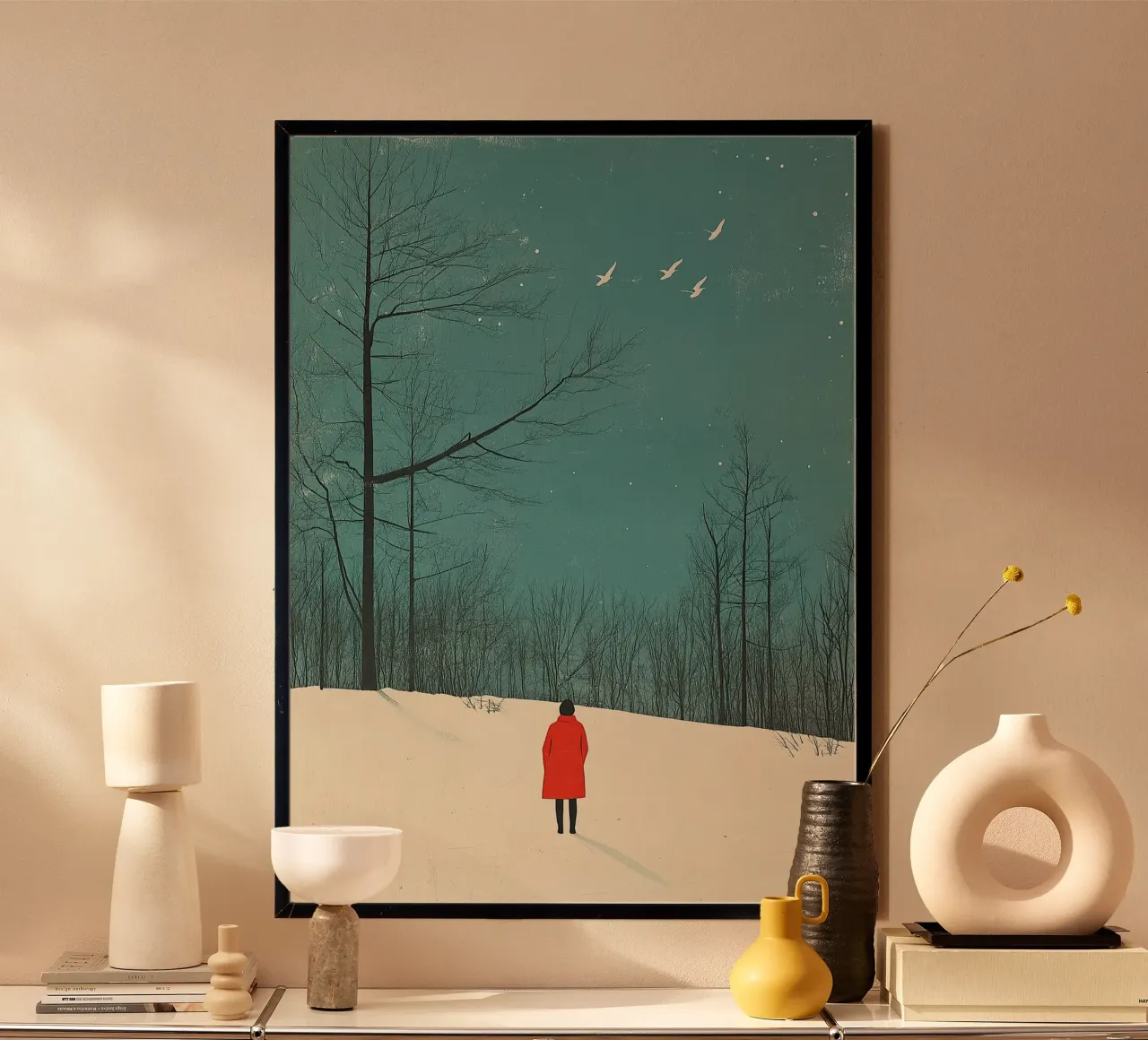 Cappotto rosso carta hahnemühle da Nikis Art Studio